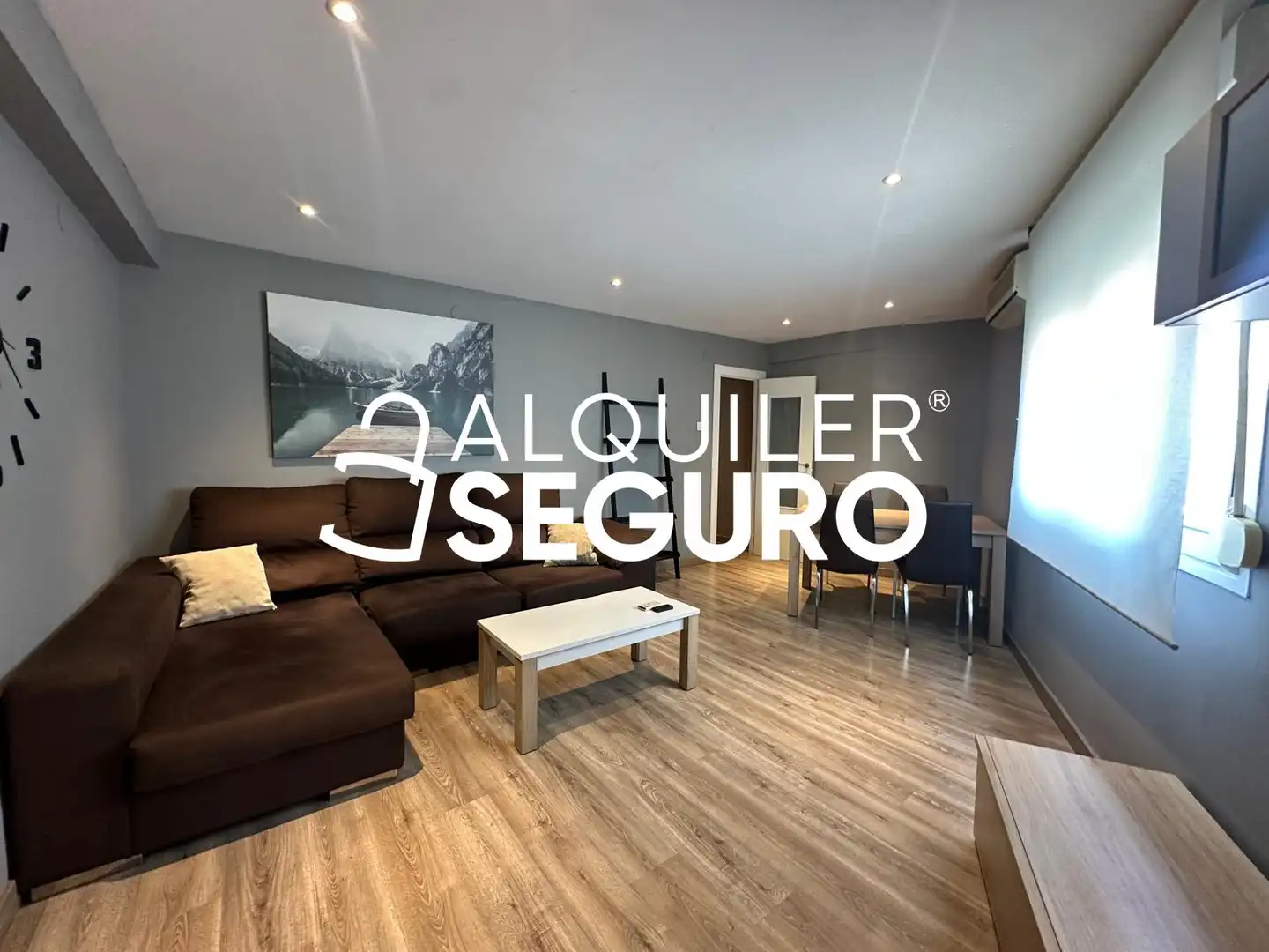 Sala d'estar de Pis de lloguer en Mislata amb Aire condicionat, Calefacció i Moblat