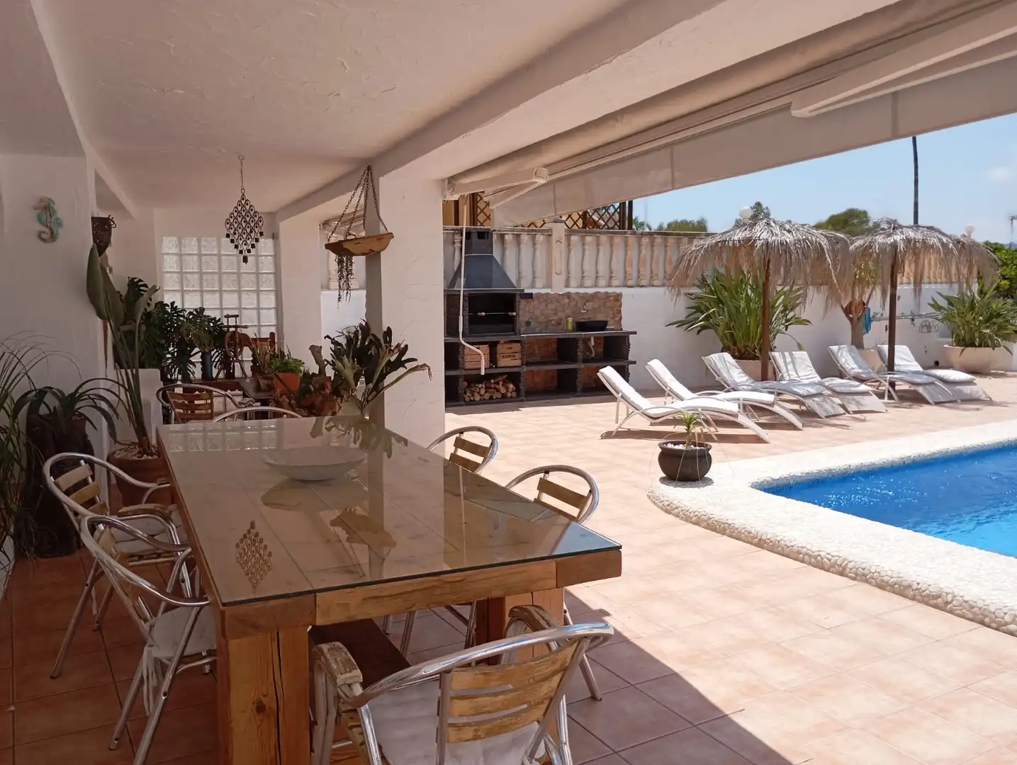 Terraza de Casa o chalet de alquiler en Moraira con Aire acondicionado, Calefacción y Jardín privado