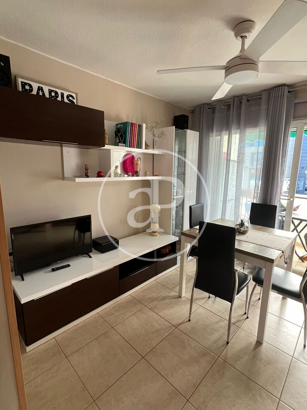 Living room of Flat to rent in Jávea / Xàbia  with Heating, Furnished and Balcony