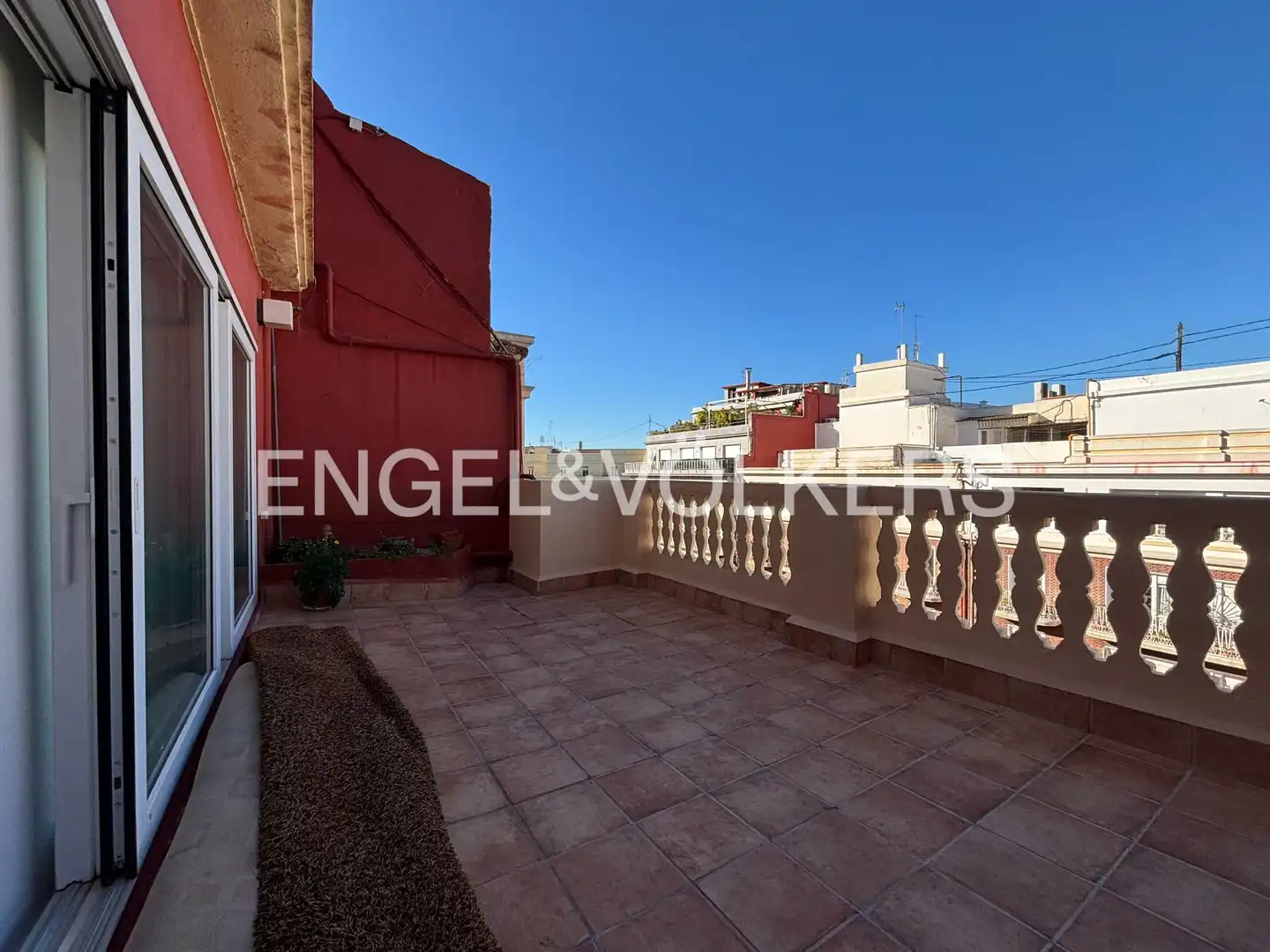 Terrace of Flat for rent in  Valencia Capital  with Air Conditioner, Heating and Parquet flooring