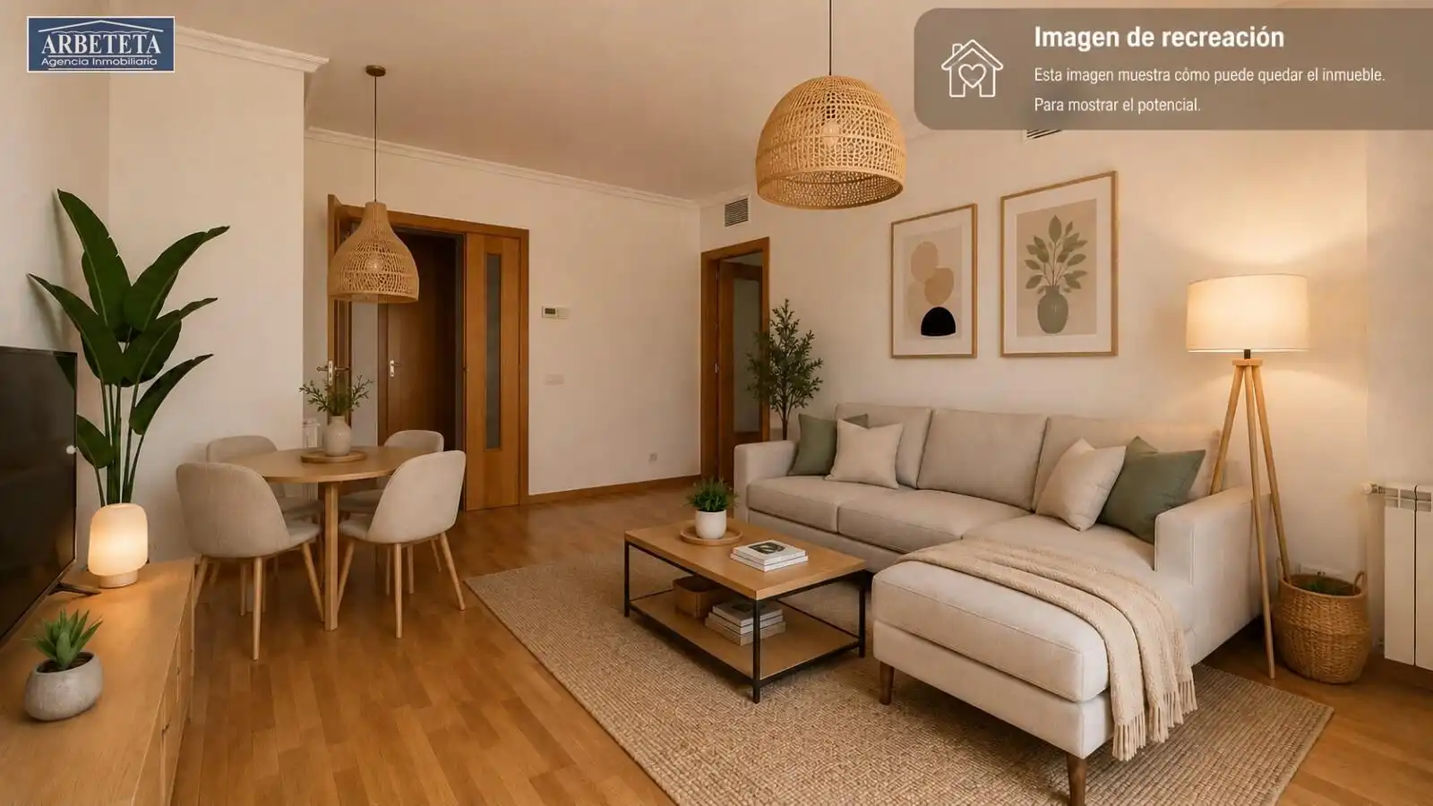Sala de estar de Ático en venta en Guadalajara con Calefacción, Terraza y Trastero