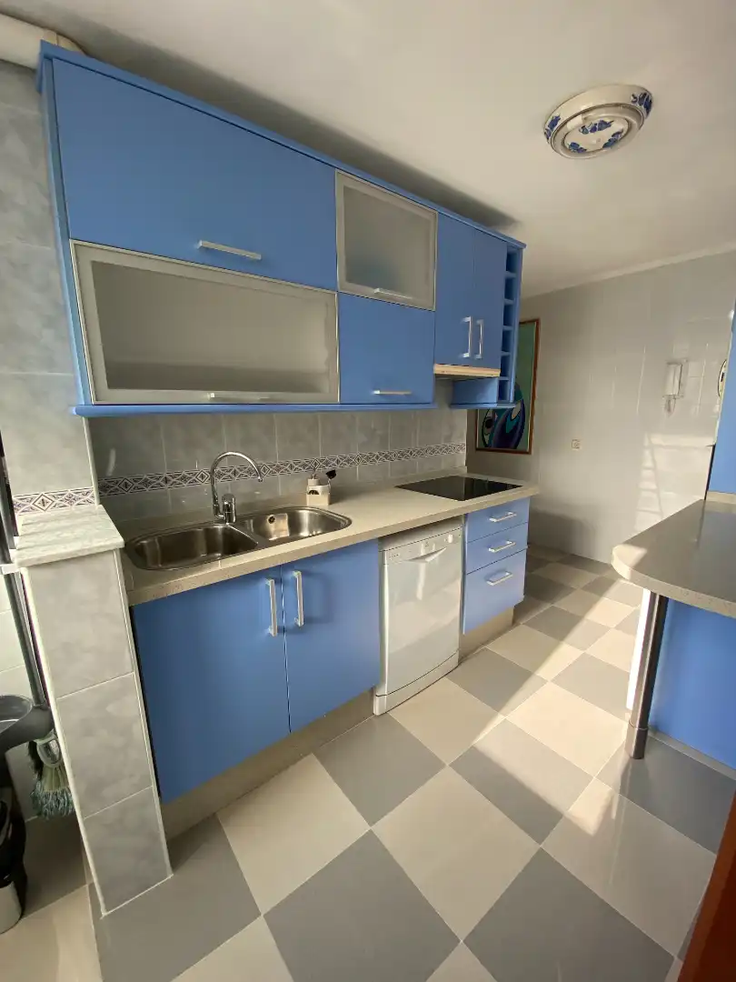Küche von Wohnung zur Miete in Málaga mit Klimaanlage, Terrasse und Möbliert