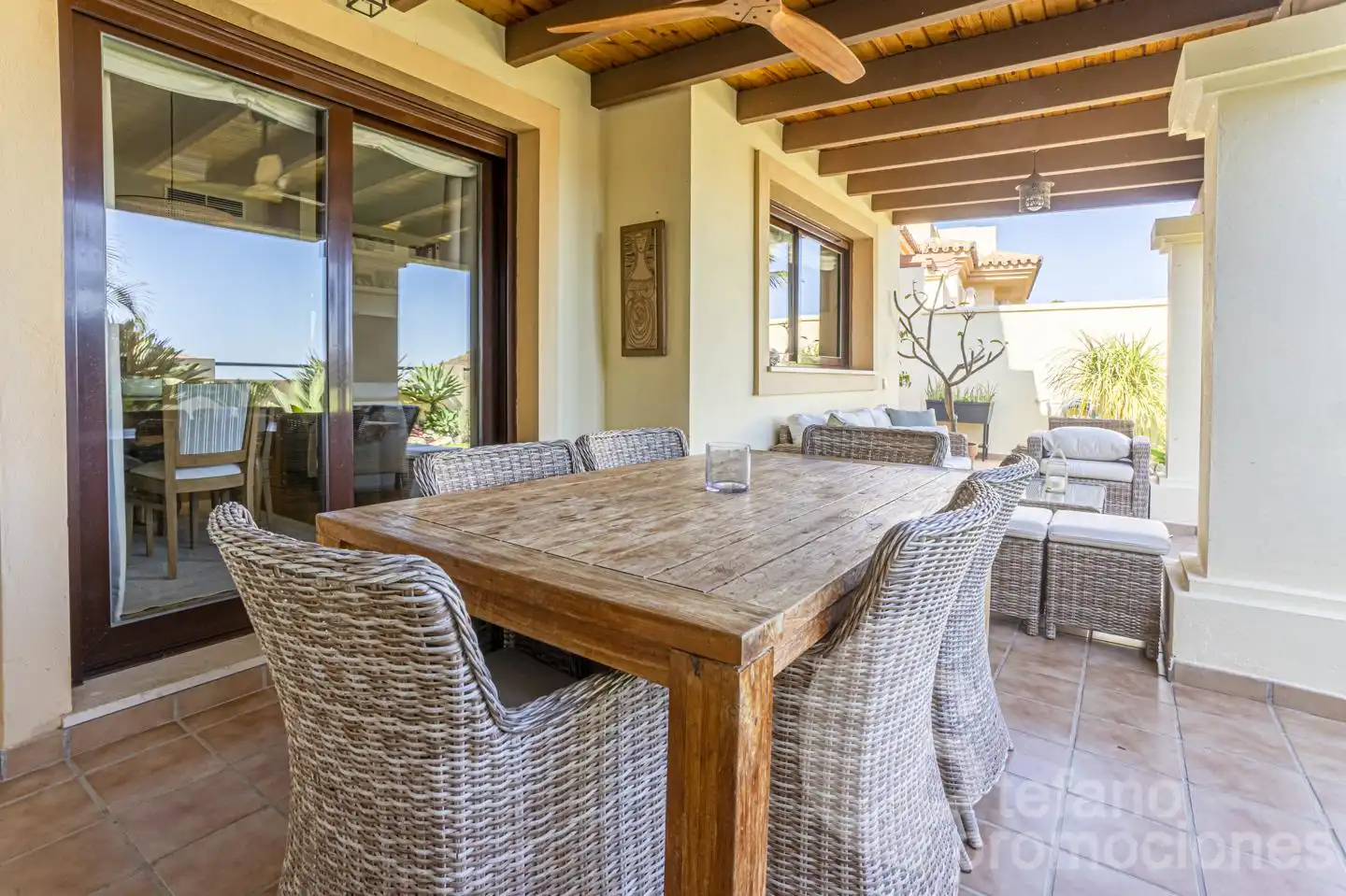Terraza de Casa adosada en venta en Málaga con Aire acondicionado, Jardín privado y Parquet