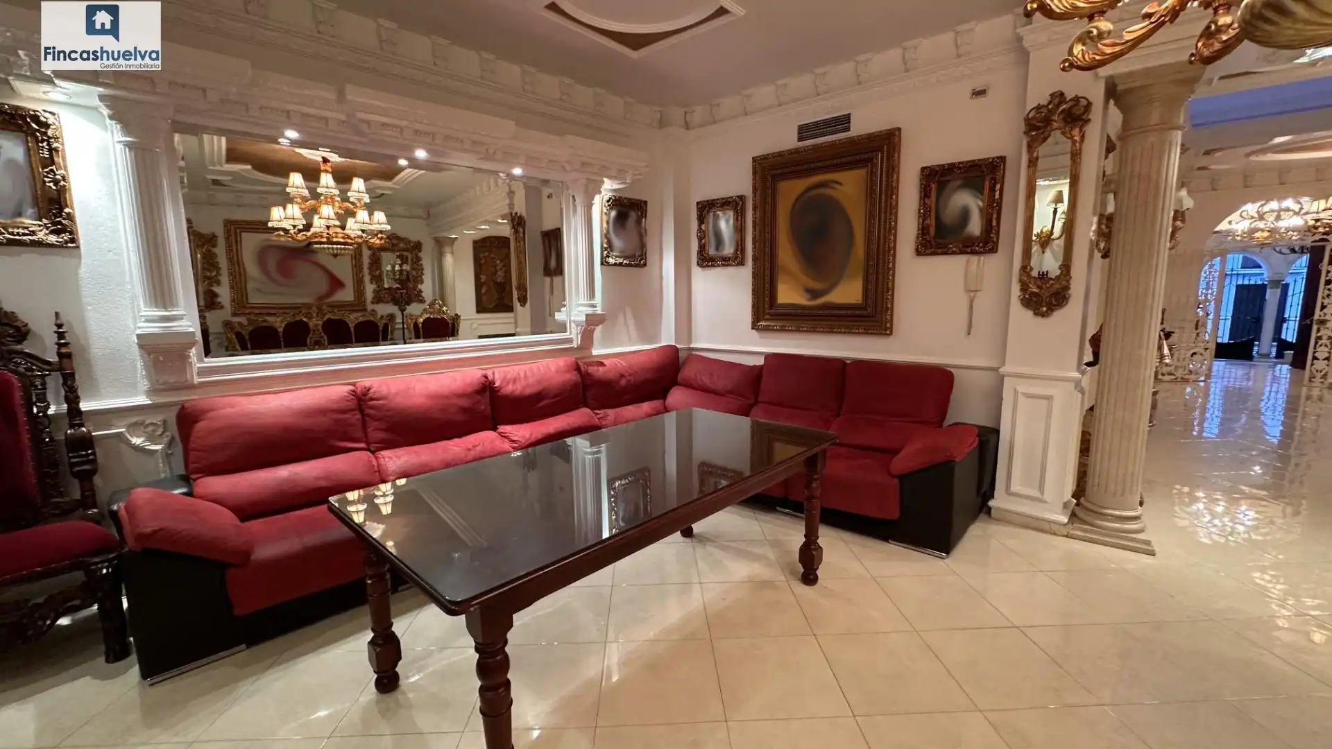 Living room of Houses for sale in Moguer  with Private garden, Terrace and Storage room