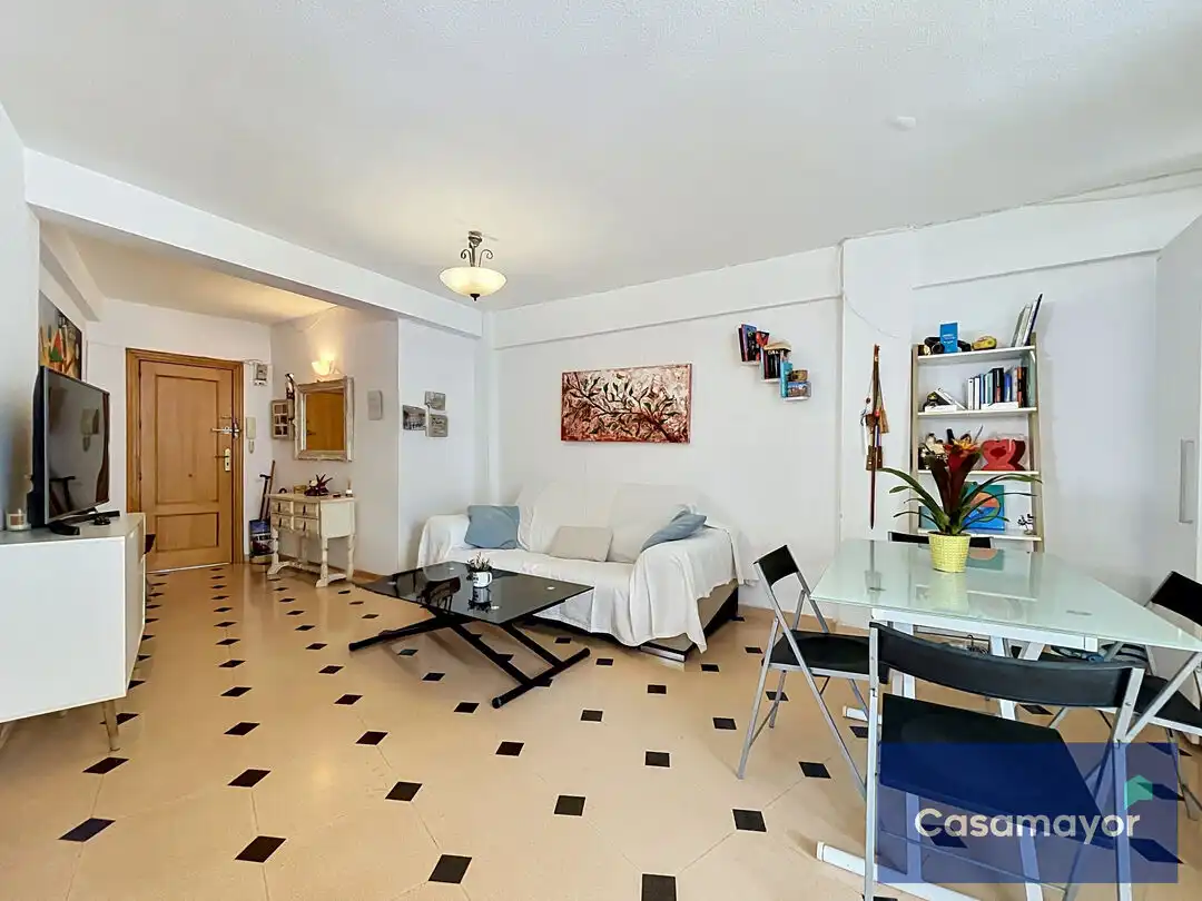 Sala d'estar de Pis en venda en Alicante / Alacant amb Aire condicionat, Calefacció i Terrassa