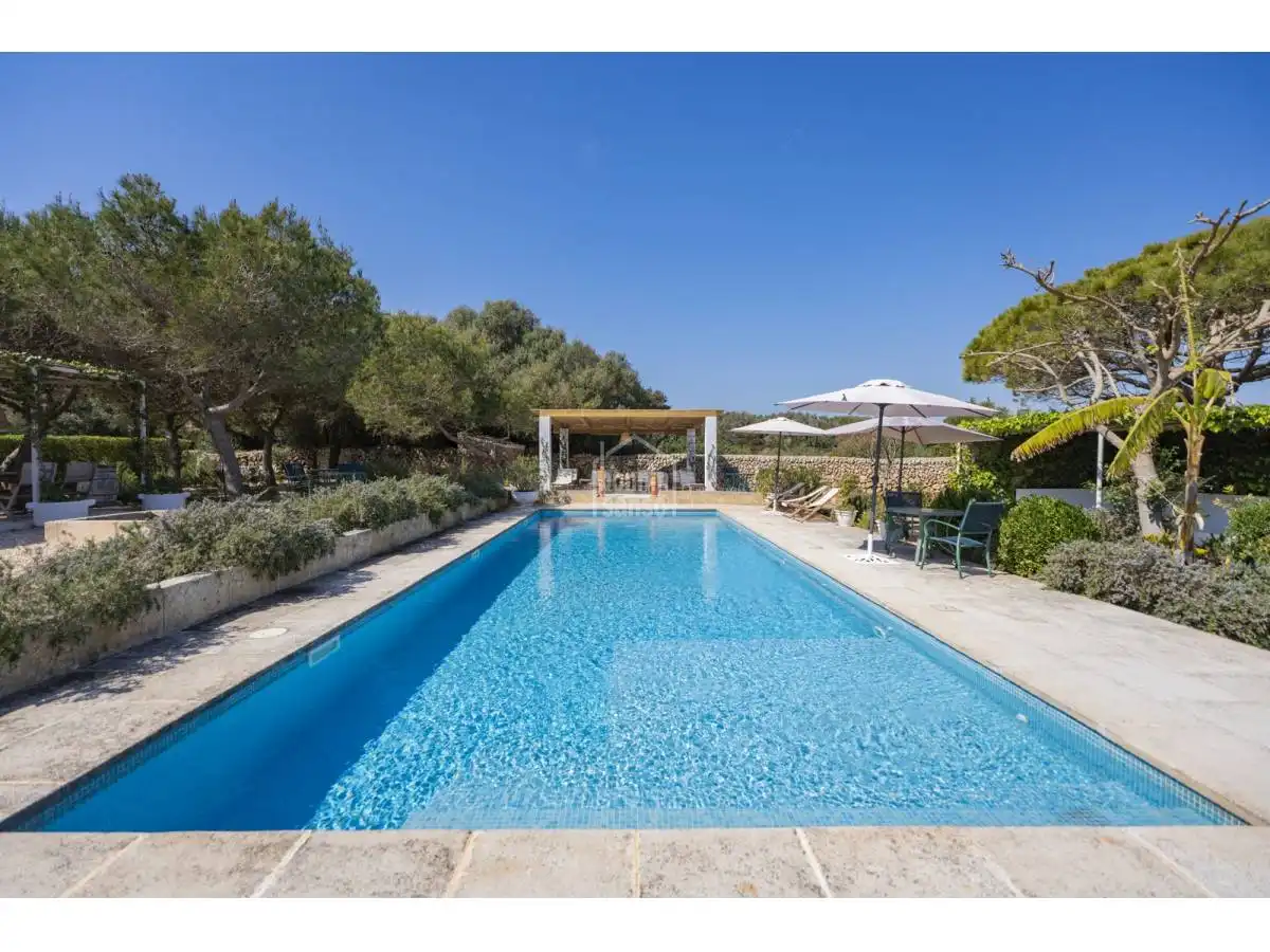 Jardín de Finca rústica en venta en Sant Lluís con Jardín privado, Terraza y Piscina