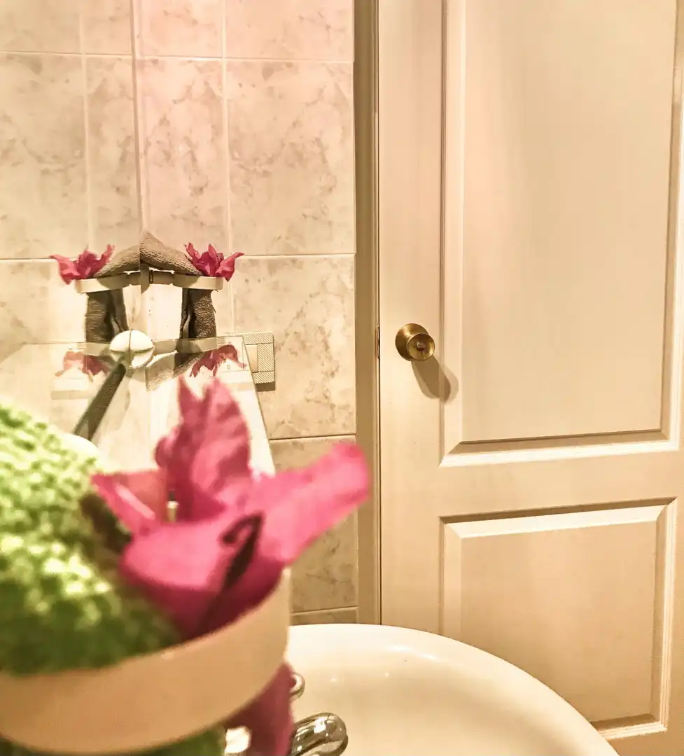 Badezimmer von Einfamilien-Reihenhaus zur Miete in El Rosario mit Privatgarten, Terrasse und Möbliert