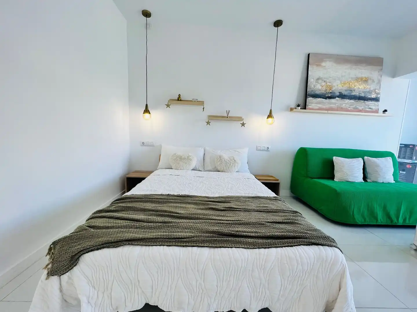 Bedroom of Study for rent in Puerto de la Cruz  with Air Conditioner, Furnished and Community pool