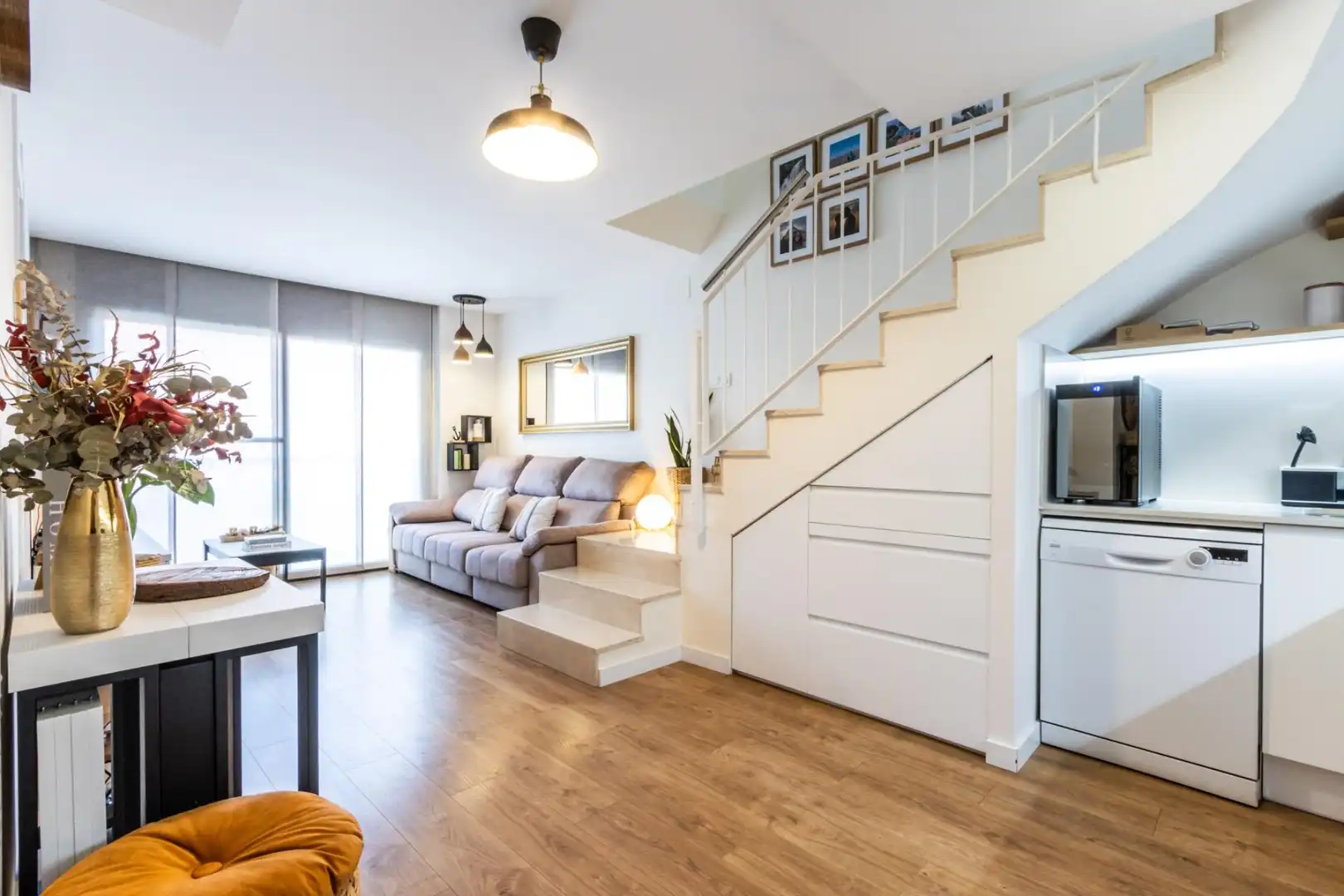 Sala de estar de Ático en venta en Sabadell con Aire acondicionado, Calefacción y Parquet