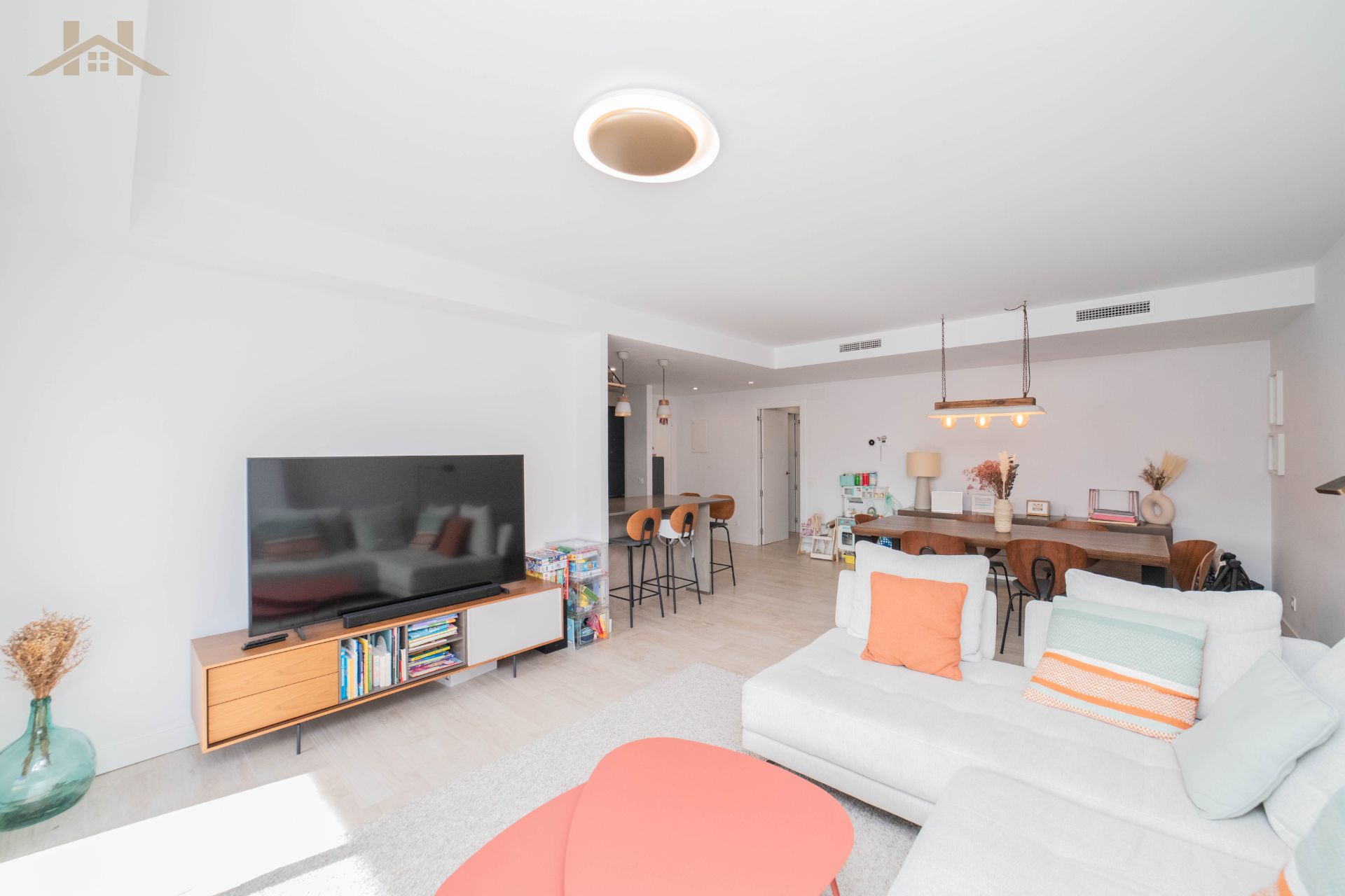 Sala d'estar de Pis en venda en Boadilla del Monte amb Aire condicionat, Calefacció i Jardí privat