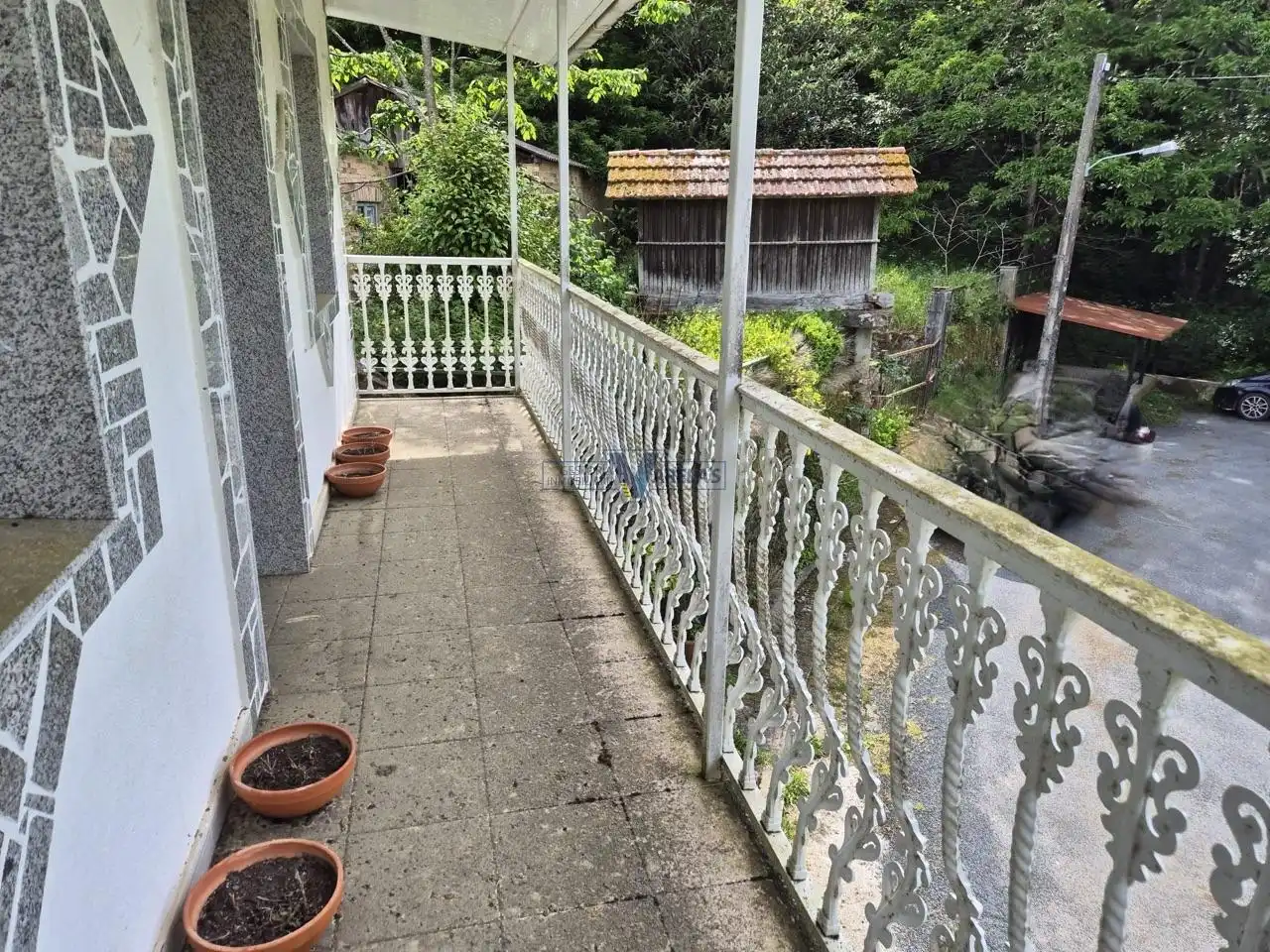 Terraza de Casa o chalet en venta en A Peroxa  con Jardín privado