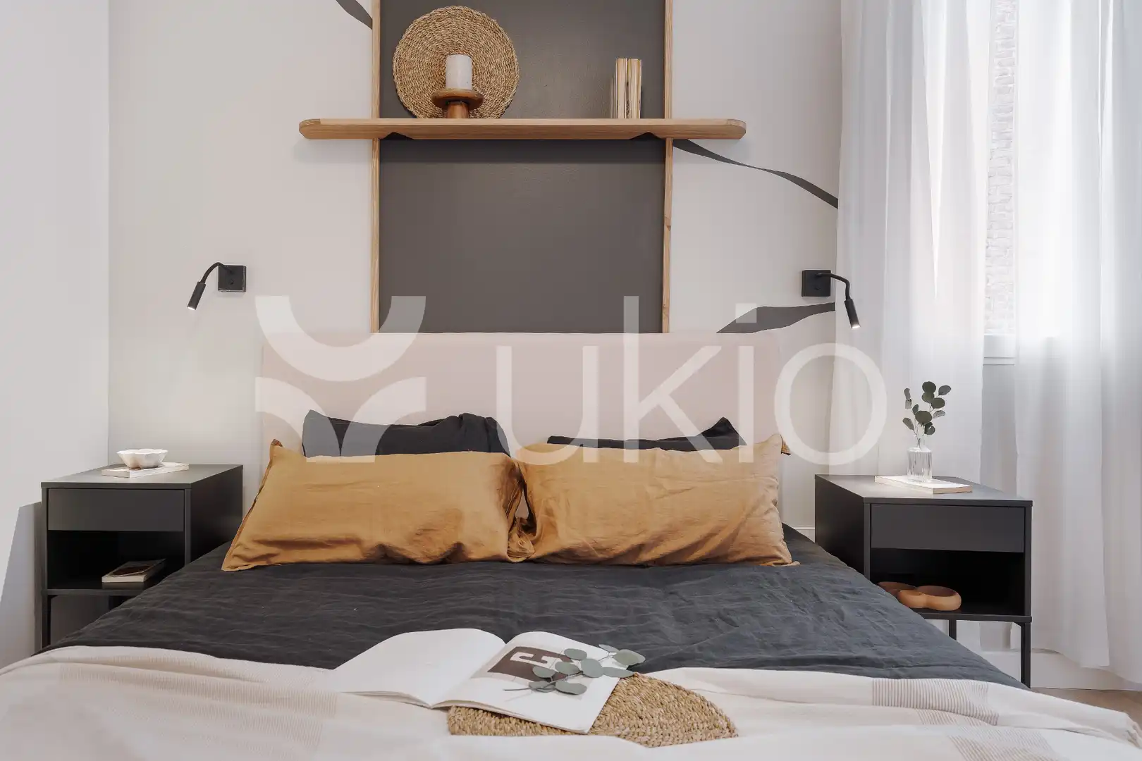 Habitación de Apartamento de alquiler en Madrid con Aire acondicionado, Calefacción y Amueblado