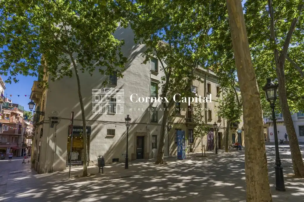 Außenansicht von Erdgeschoss zum Verkauf in Barcelona mit Klimaanlage und Terrasse