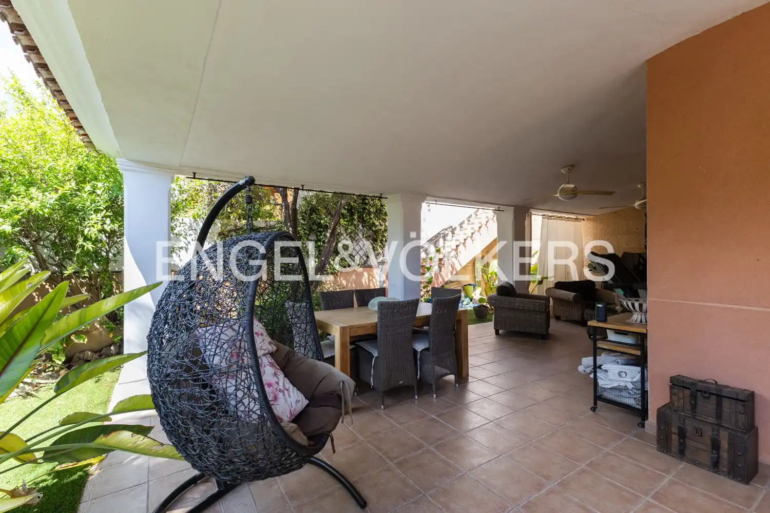 Terrace of Houses for rent in Riba-roja de Túria  with Air Conditioner, Heating and Private garden