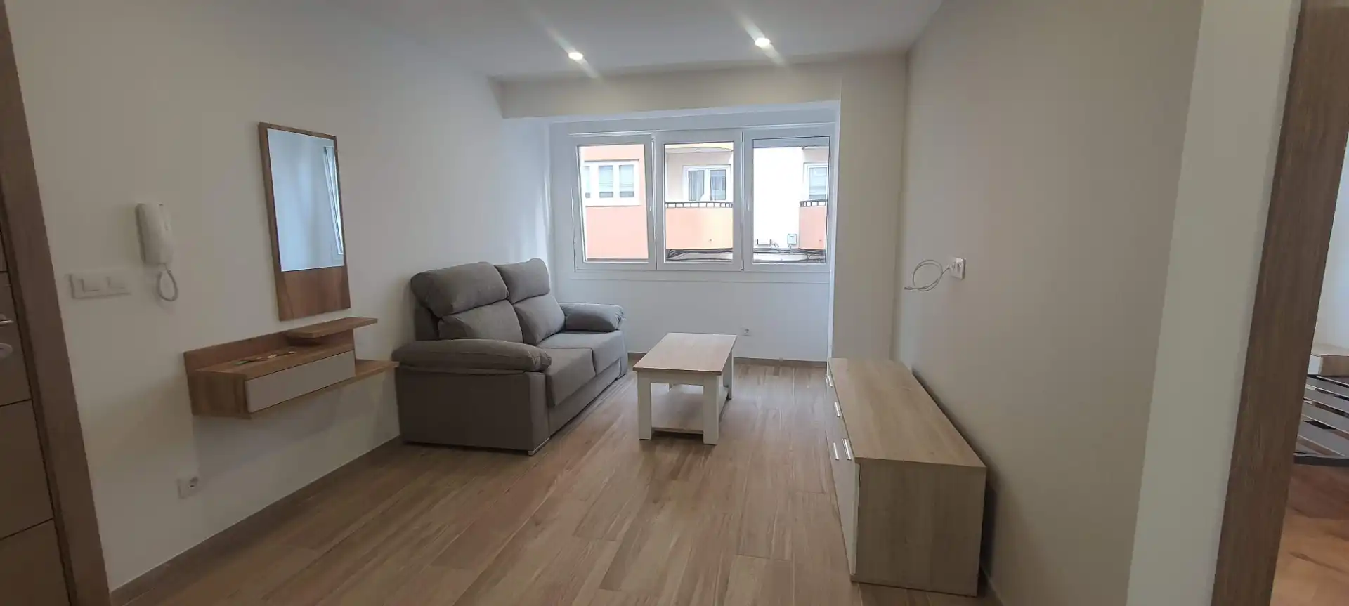 Living room of Flat for rent in Carballo  with Furnished, Oven and Washing machine