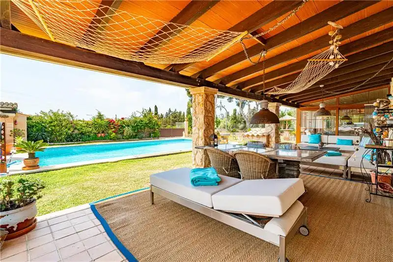 Terrace of Country homes for sale in  Palma de Mallorca  with Air Conditioner, Heating and Private garden