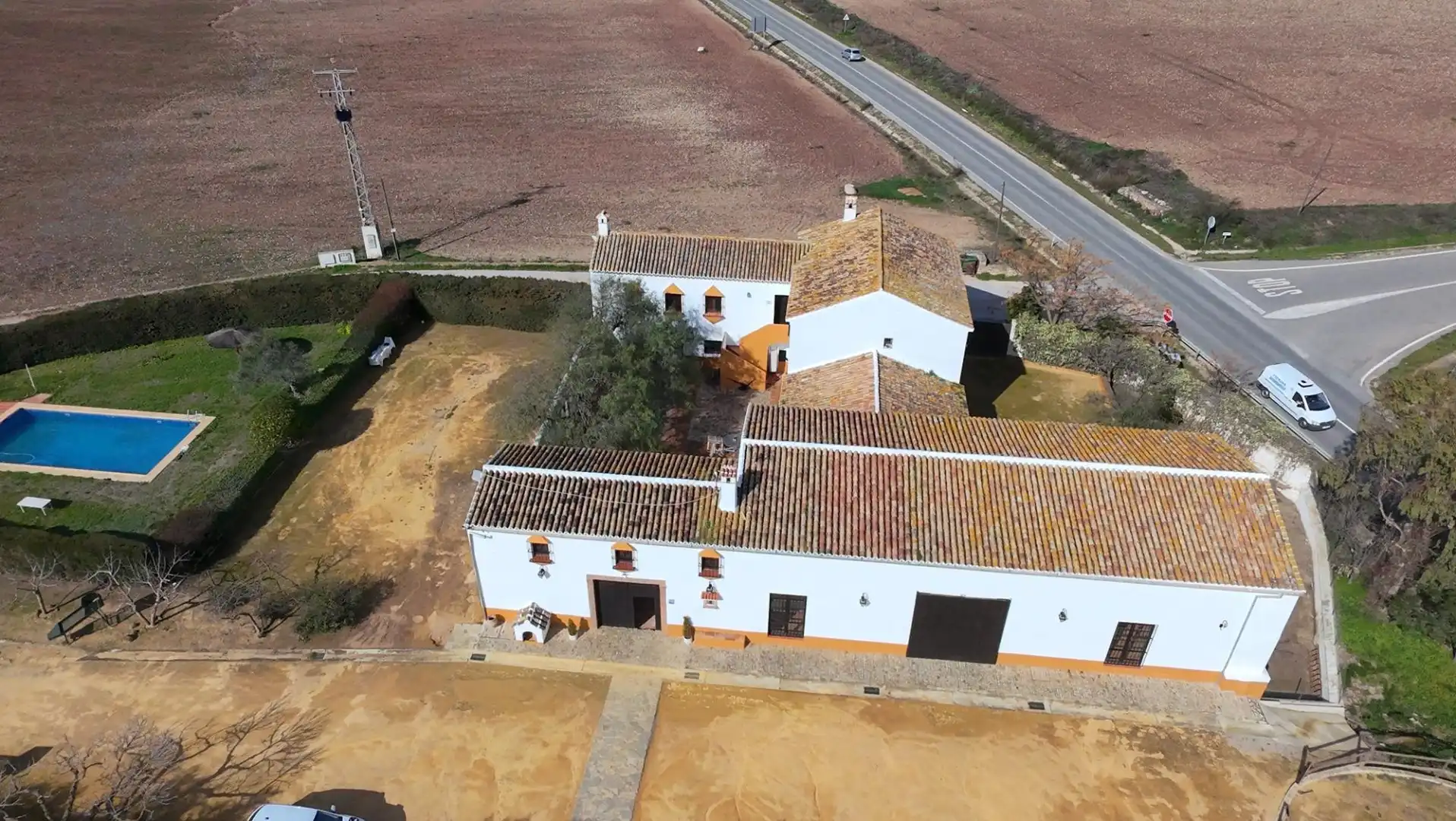 Vista exterior de Finca rústica en venta en Teba con Aire acondicionado, Jardín privado y Piscina