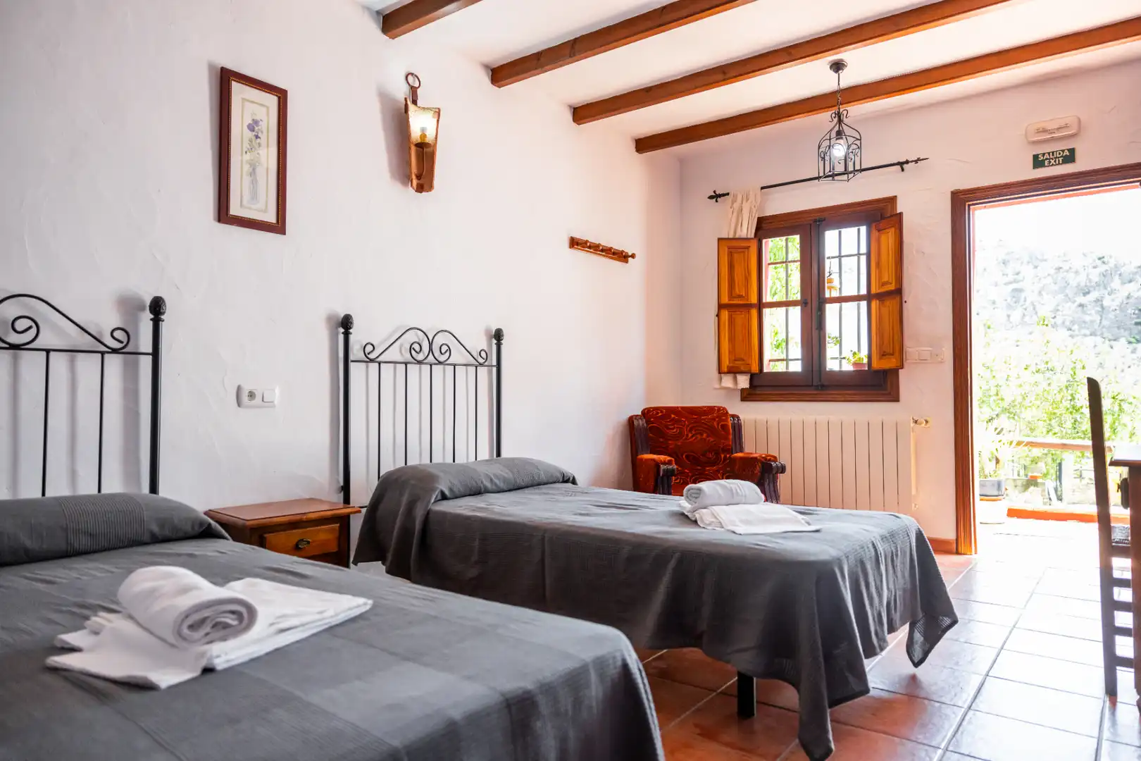 Habitación de Finca rústica en venta en Montejaque con Aire acondicionado, Jardín privado y Terraza