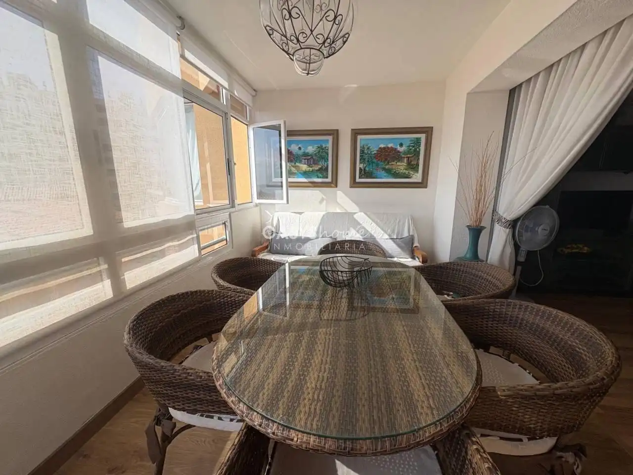 Terraza de Piso en venta en La Manga del Mar Menor con Terraza, Amueblado y Piscina comunitaria