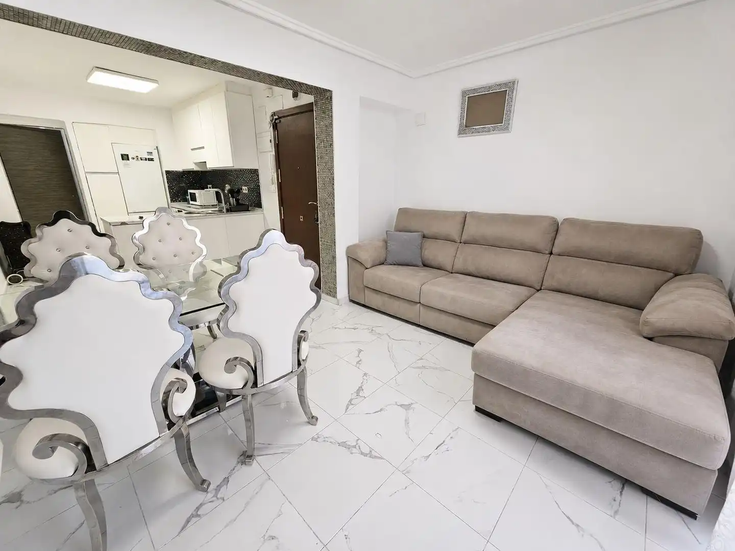 Sala de estar de Piso en venta en Valencia con Aire acondicionado, Amueblado y Balcón