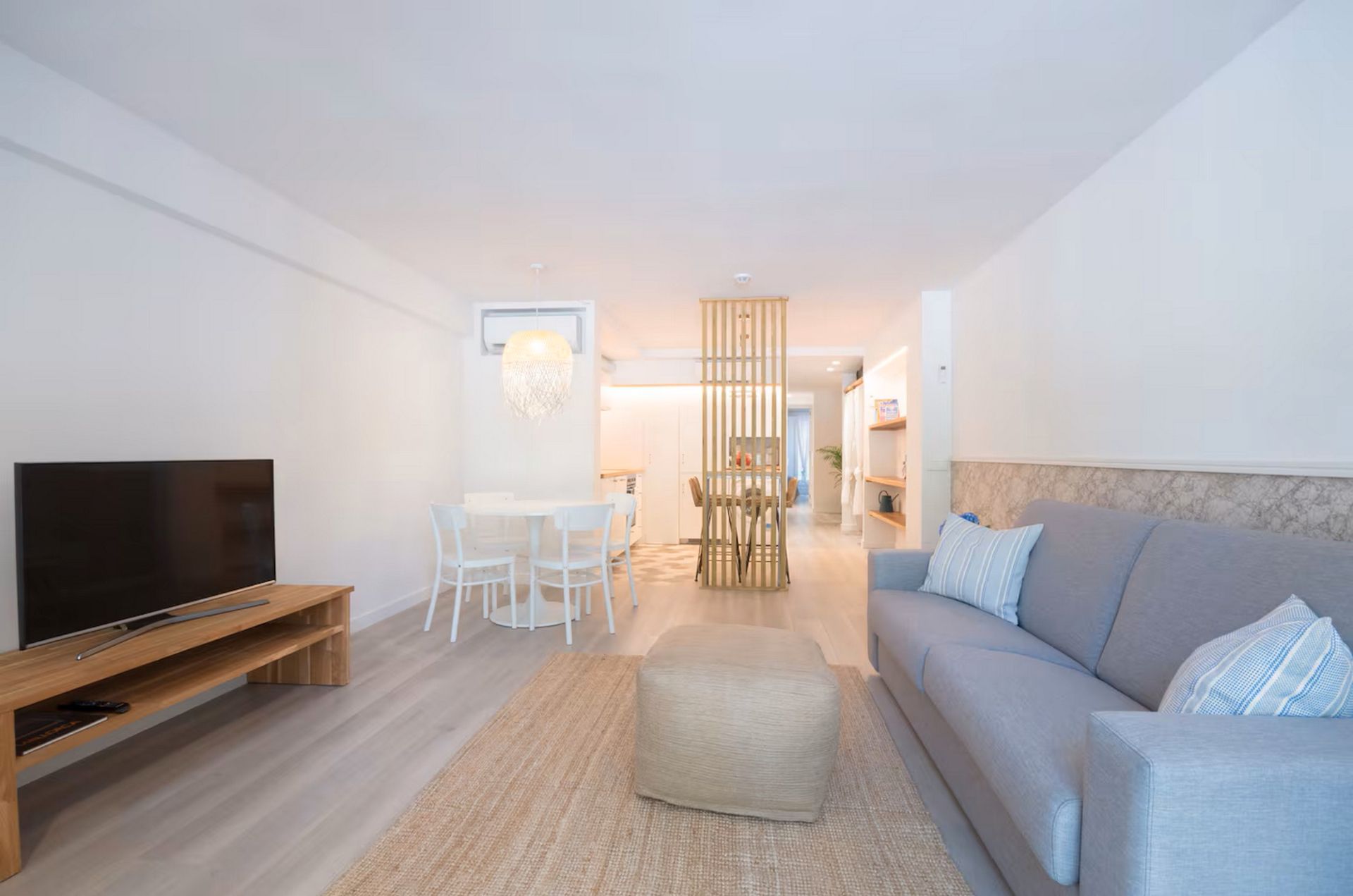 Sala de estar de Piso de alquiler en  Palma de Mallorca con Aire acondicionado, Calefacción y Amueblado