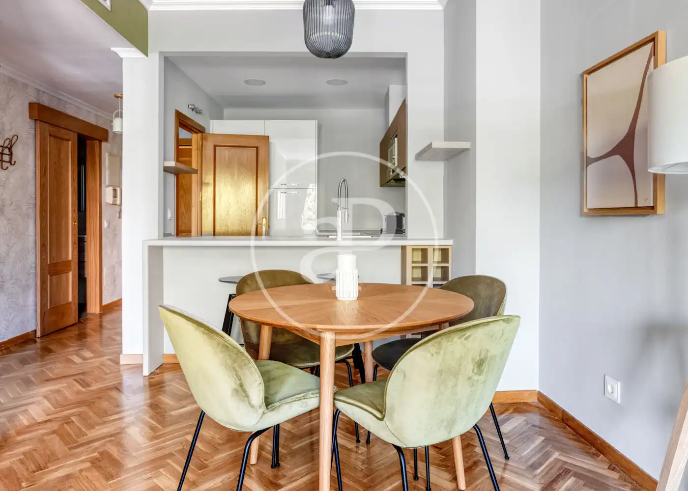 Dining room of Flat for rent in Madrid  with Air Conditioner, Heating and Furnished