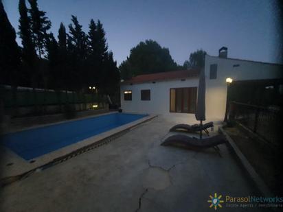 Swimming pool of House or chalet for sale in L'Olleria  with Air Conditioner, Terrace and Swimming Pool