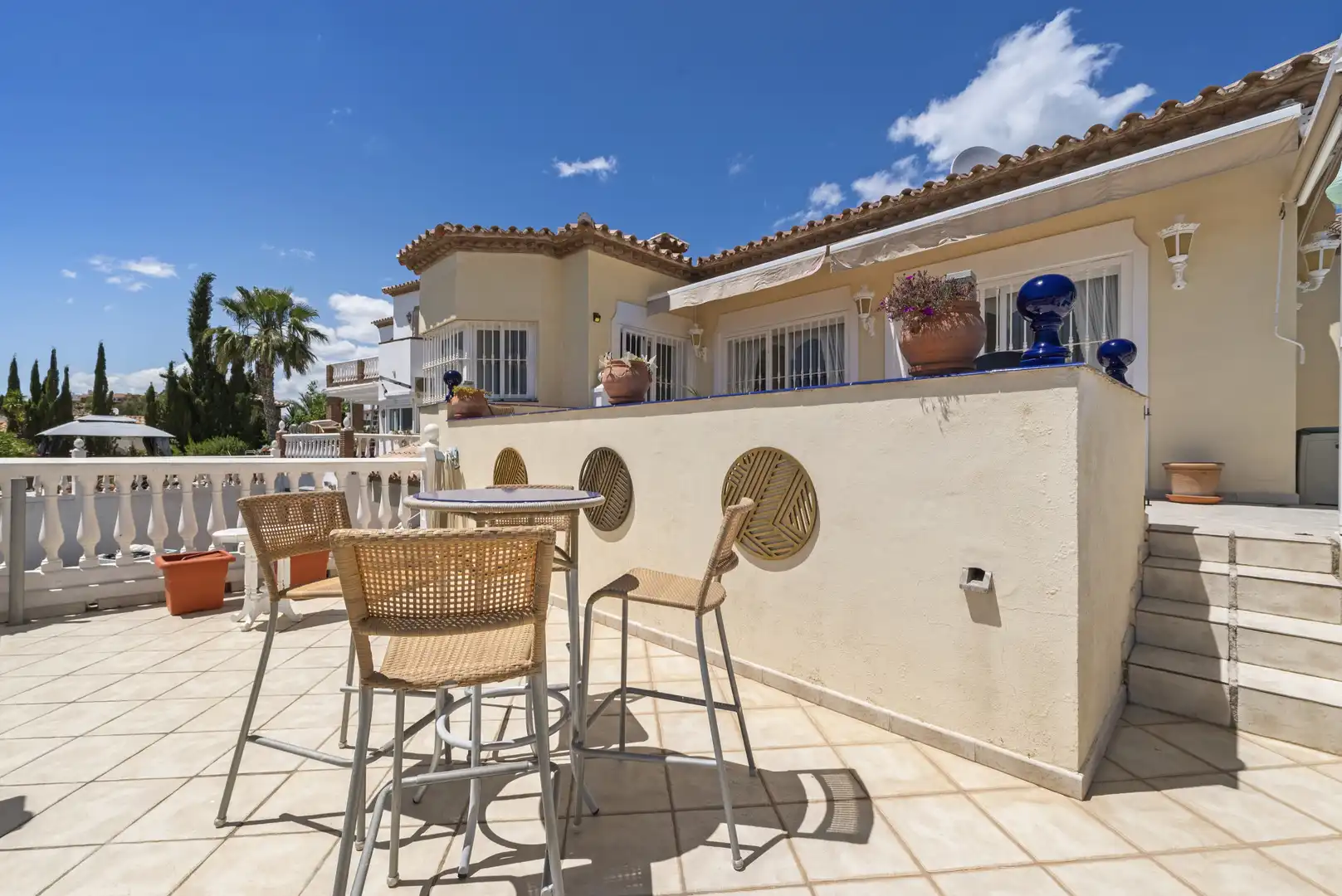 Terraza de Casa o chalet en venta en Mijas con Aire acondicionado, Jardín privado y Terraza