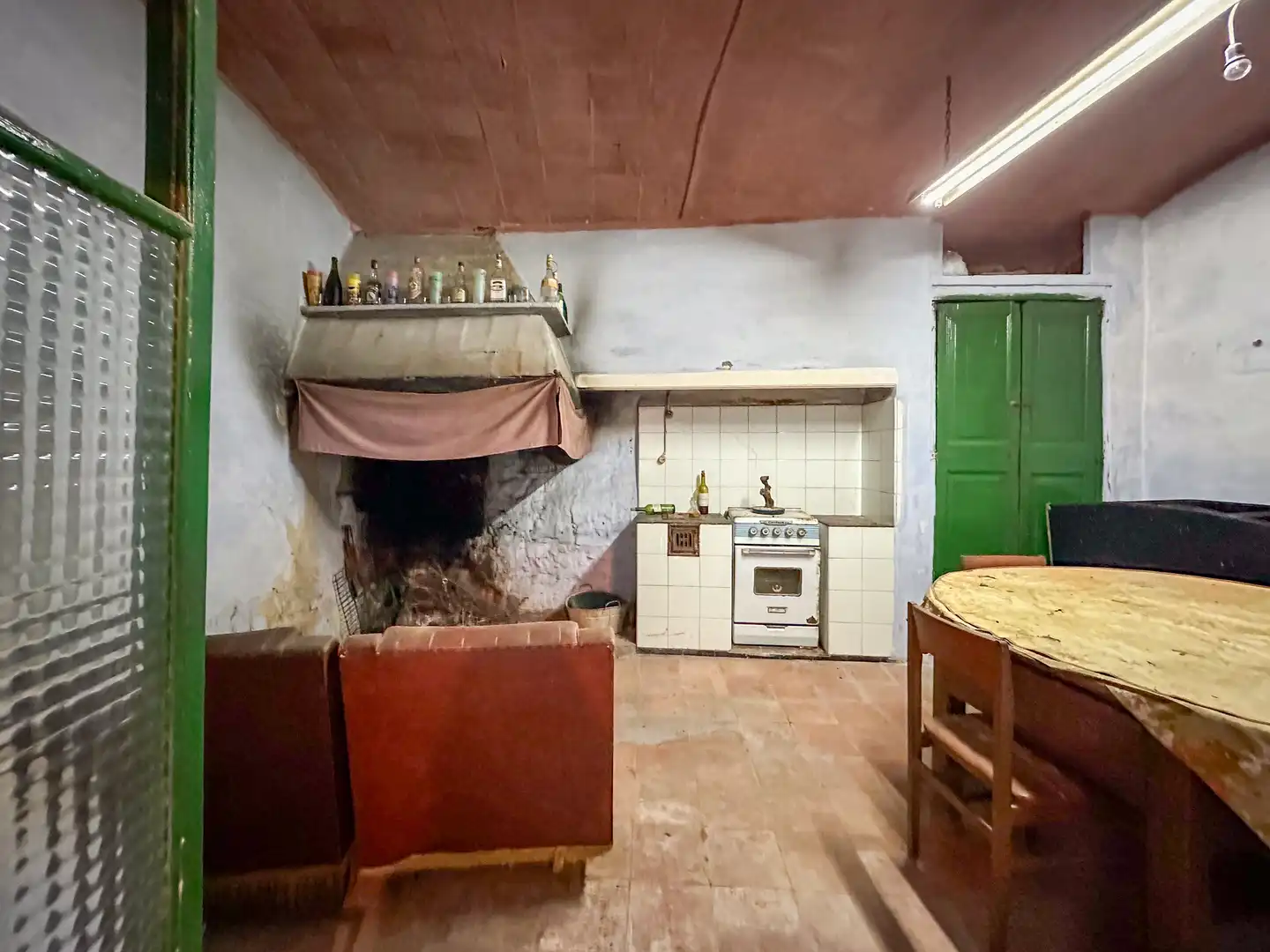 Cocina de Finca rústica en venta en Vall-llobrega con Jardín privado