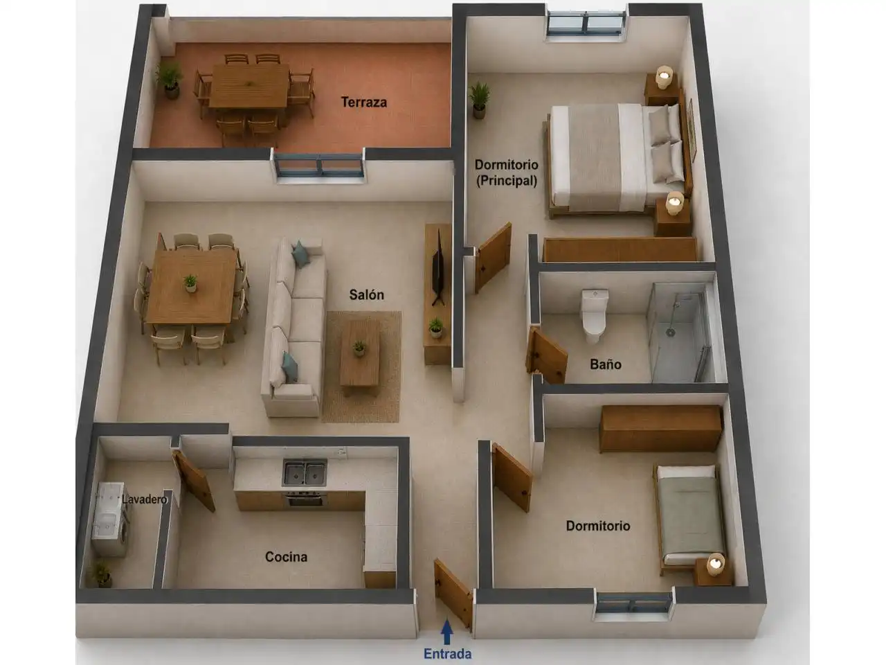 Apartament amb piscina en venda a Avenida Cisnes 1, imagen 19