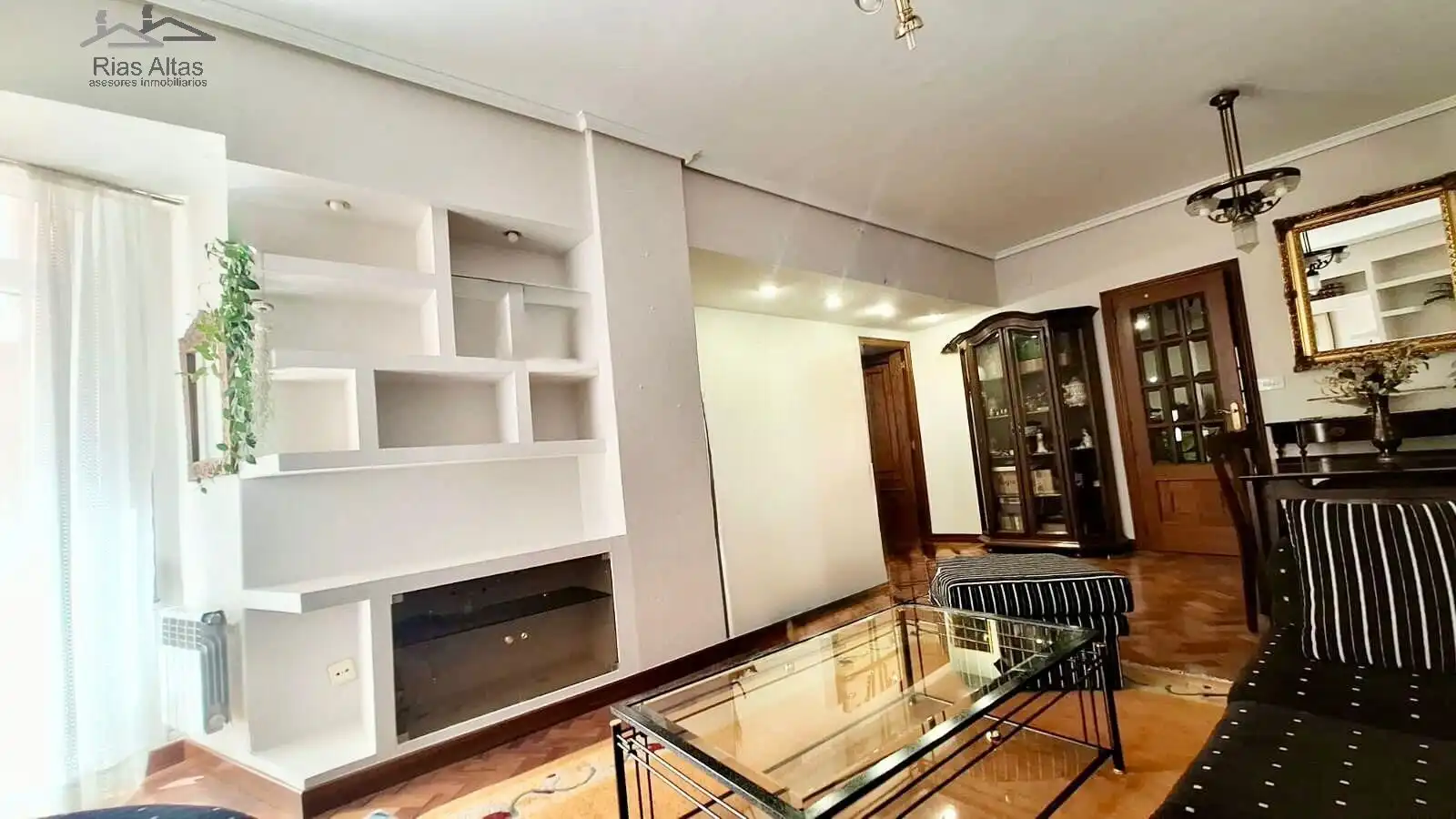 Living room of Flat for sale in A Coruña Capital   with Heating and Furnished