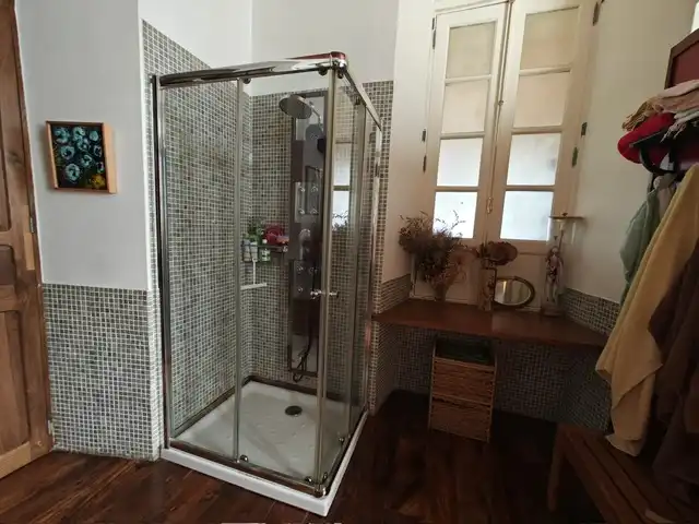 Bany de Casa o xalet en venda en Trabada amb Calefacció, Jardí privat i Terrassa