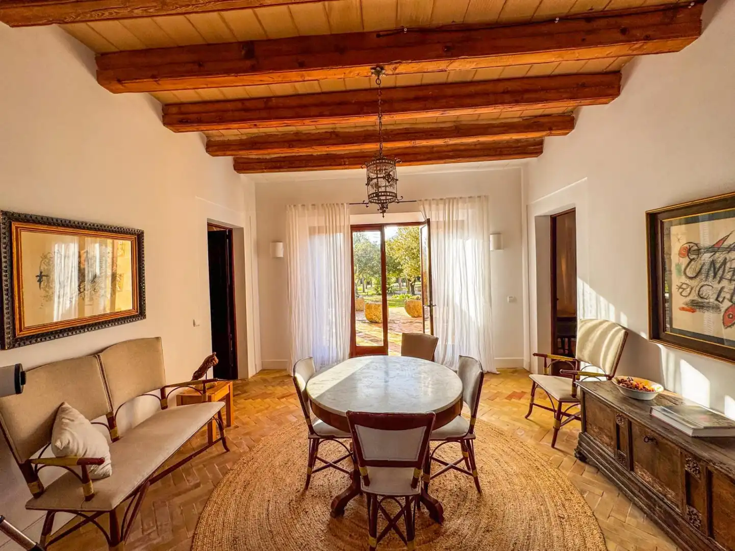 Dining room of Houses for rent in Campanet  with Air Conditioner, Heating and Terrace
