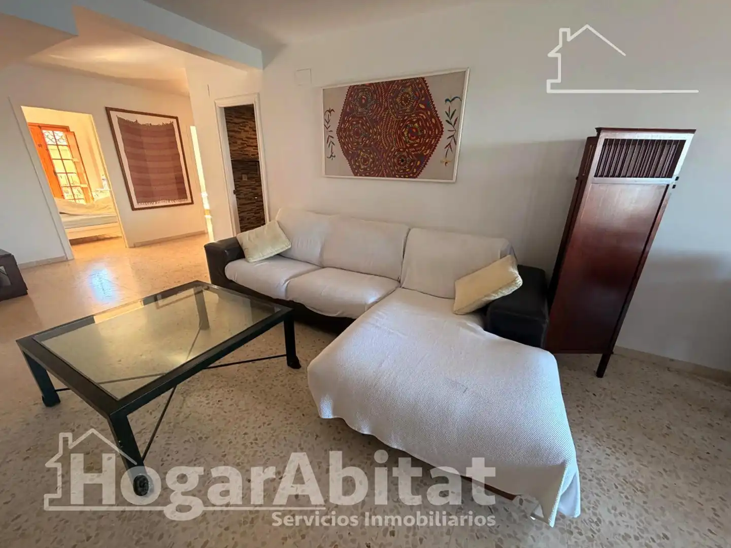 Sala de estar de Piso en venta en Alboraya con Calefacción y Piscina comunitaria