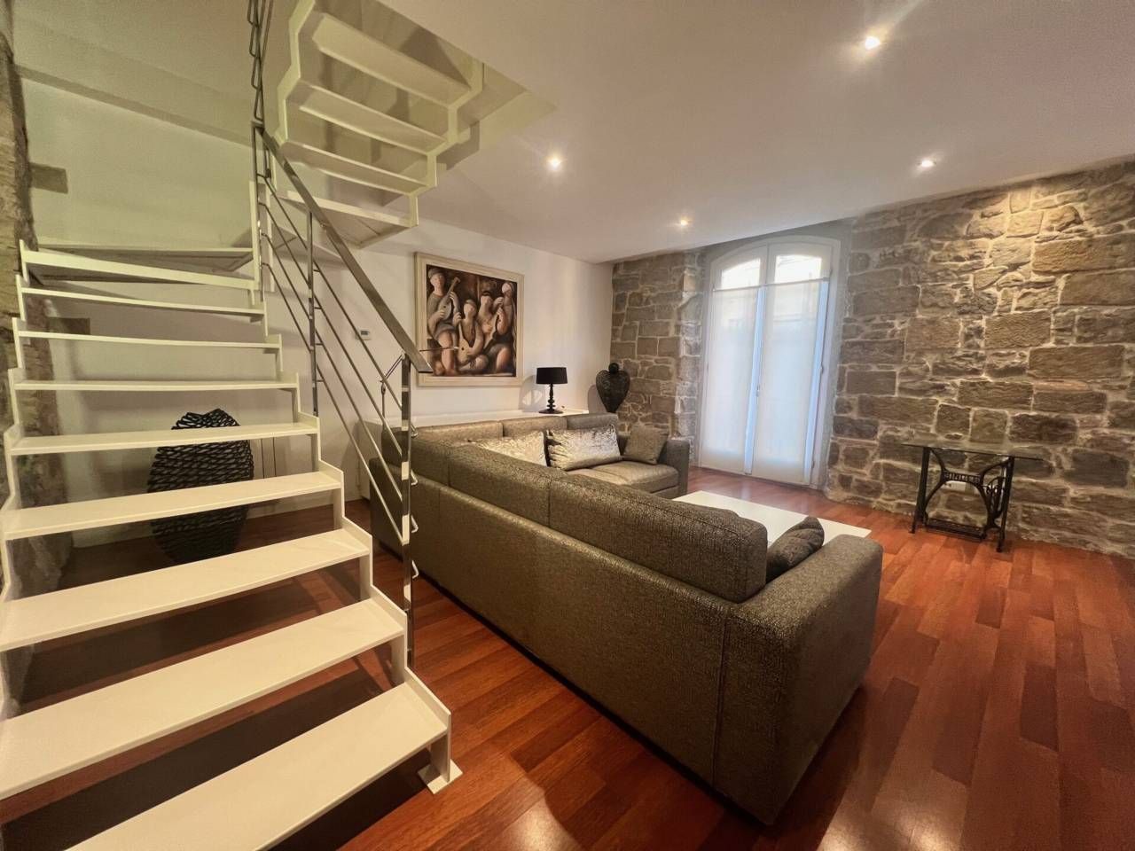 Sala d'estar de Dúplex en venda en Manresa amb Aire condicionat, Calefacció i Parquet