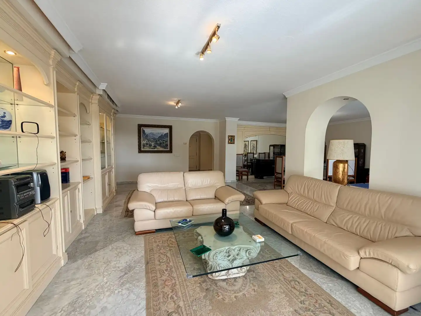 Living room of Flat for rent in Marbella  with Air Conditioner, Terrace and Storage room