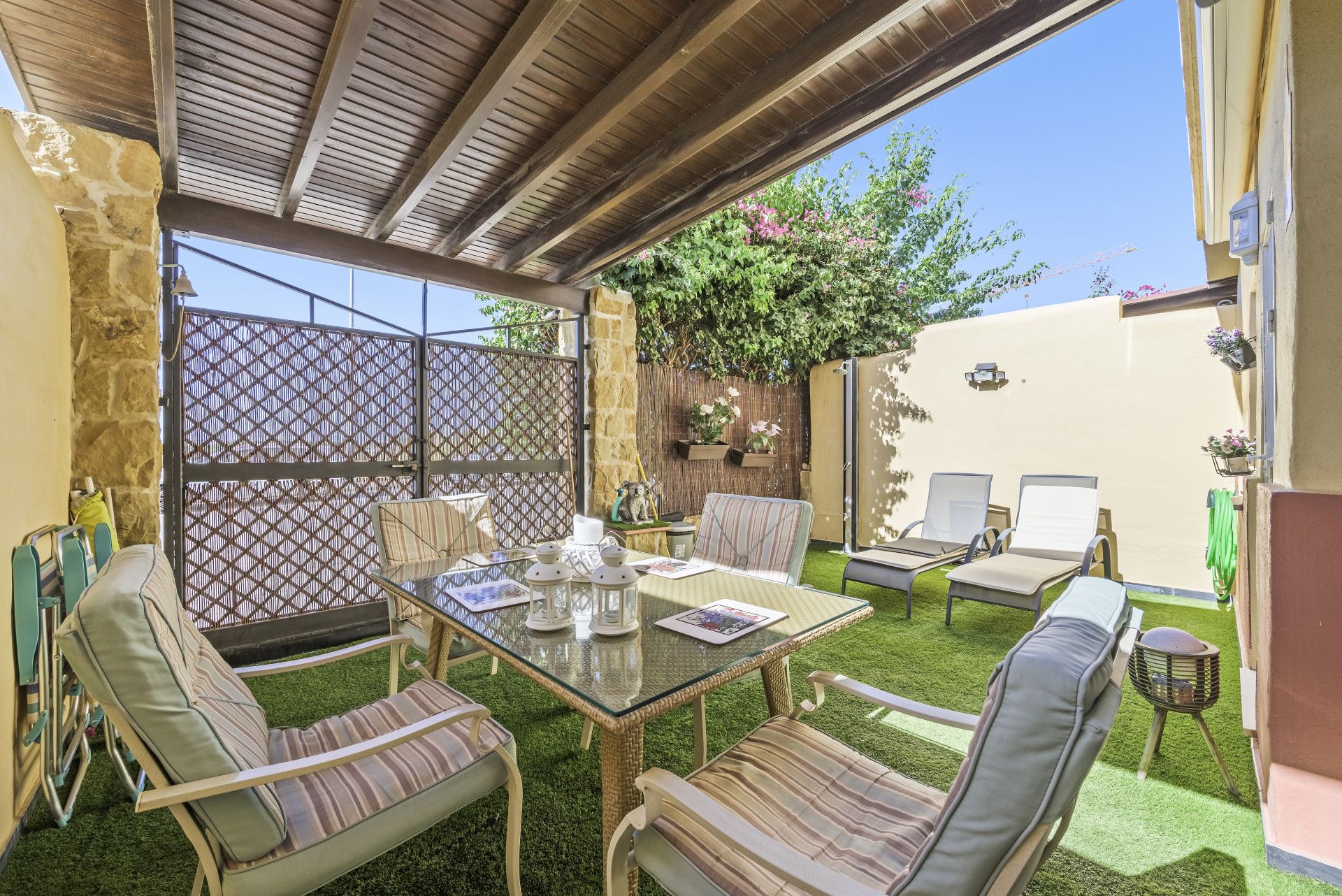 Terrace of Single-family semi-detached for sale in Mijas  with Air Conditioner, Terrace and Swimming Pool
