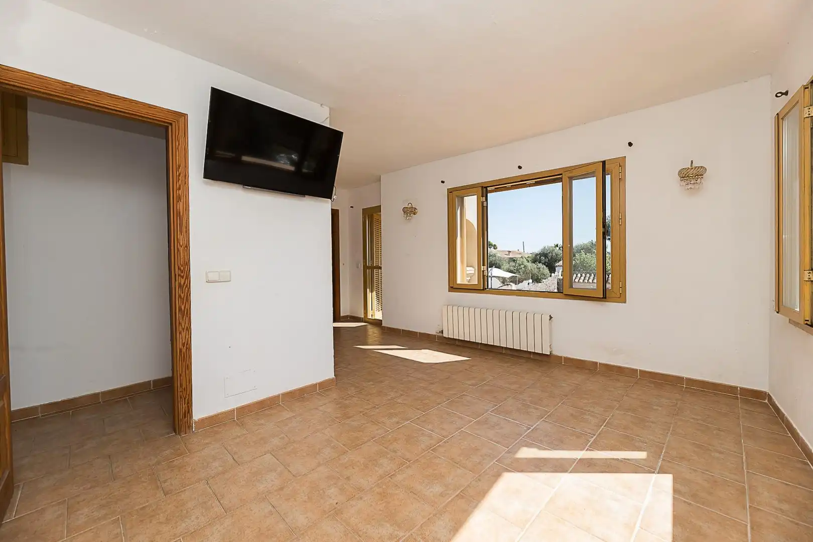 Wohnzimmer von Country house zum Verkauf in  Palma de Mallorca mit Klimaanlage, Heizung und Privatgarten