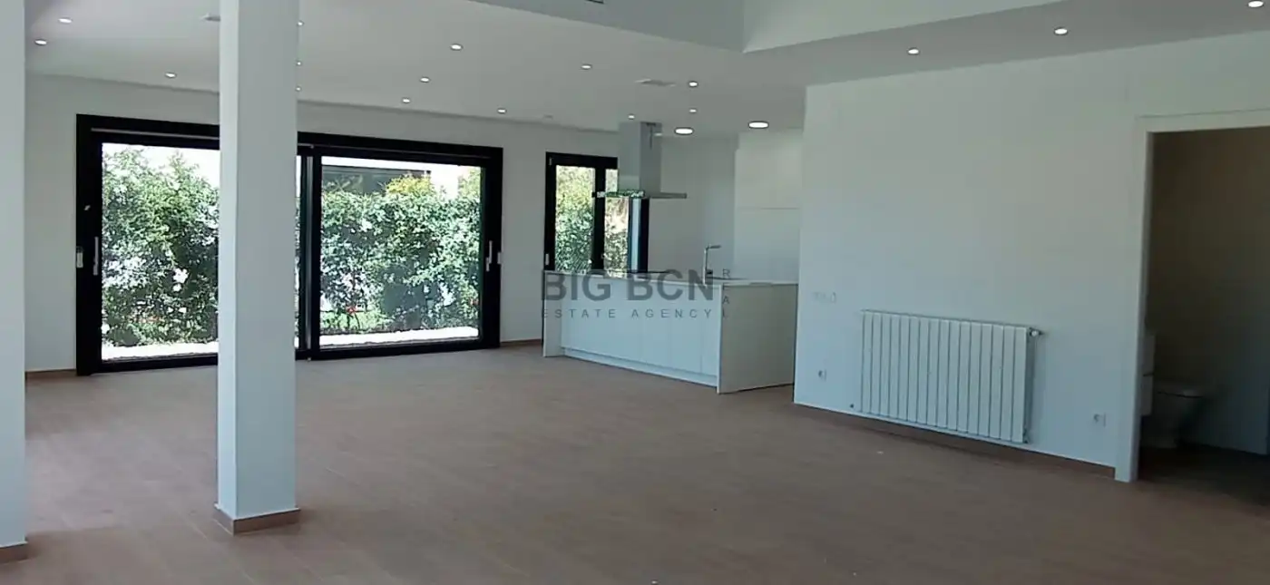 Sala de estar de Casa o chalet de alquiler en Sitges con Aire acondicionado, Calefacción y Jardín privado