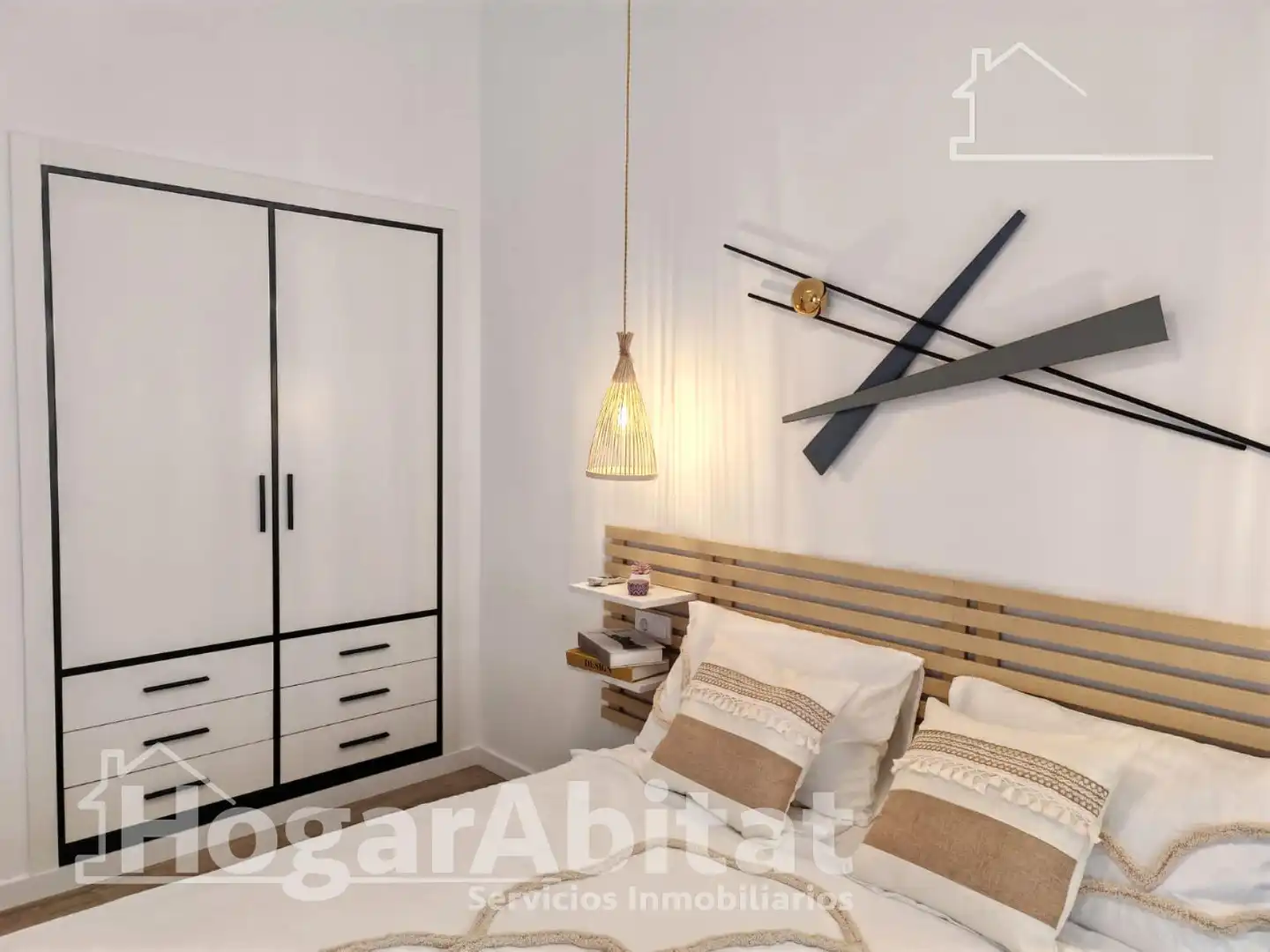 Bedroom of Attic for sale in Picassent  with Parquet flooring, Terrace and Furnished