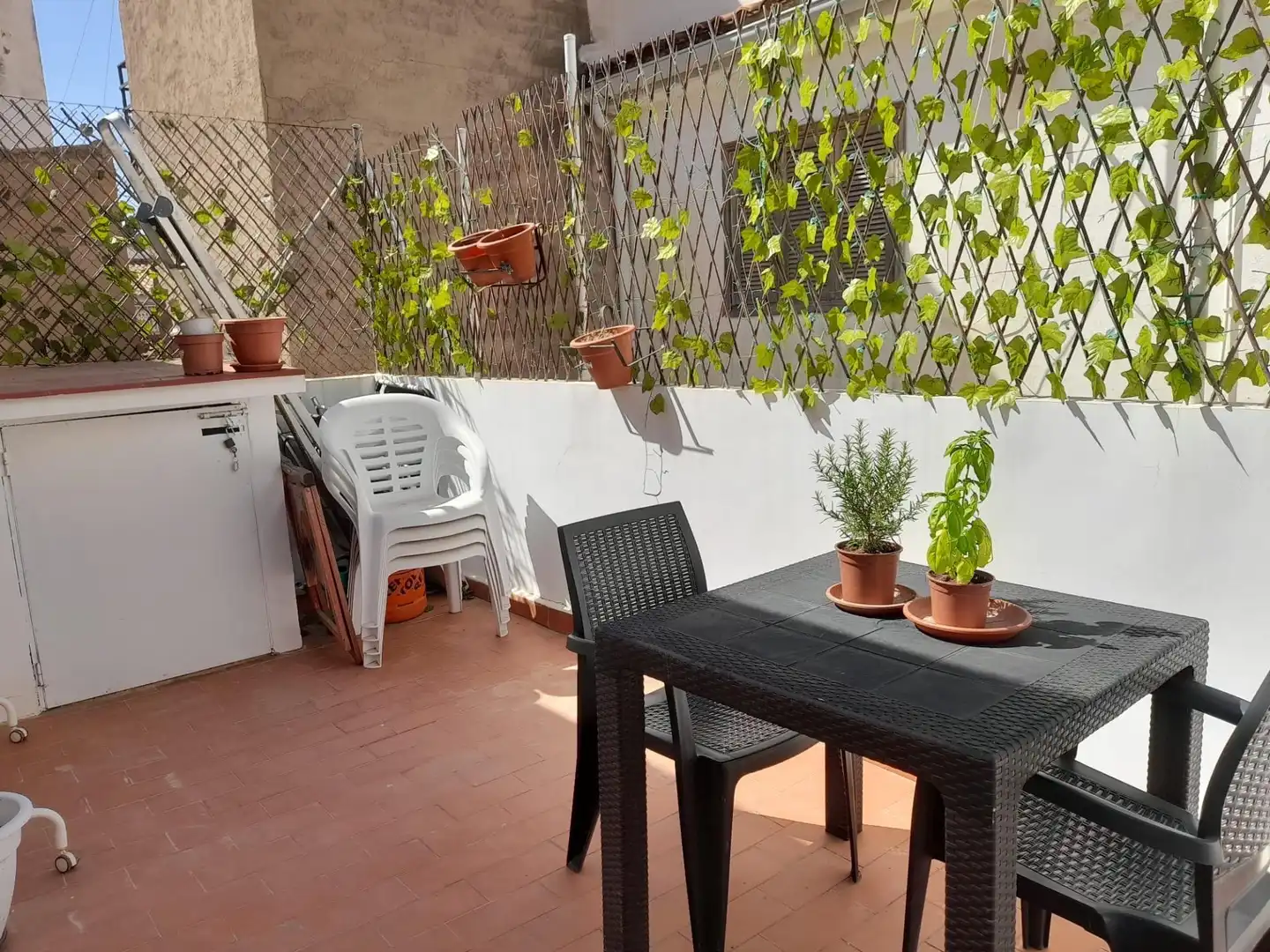Terrasse von Dachboden zum Verkauf in San Pedro del Pinatar mit Klimaanlage, Privatgarten und Terrasse