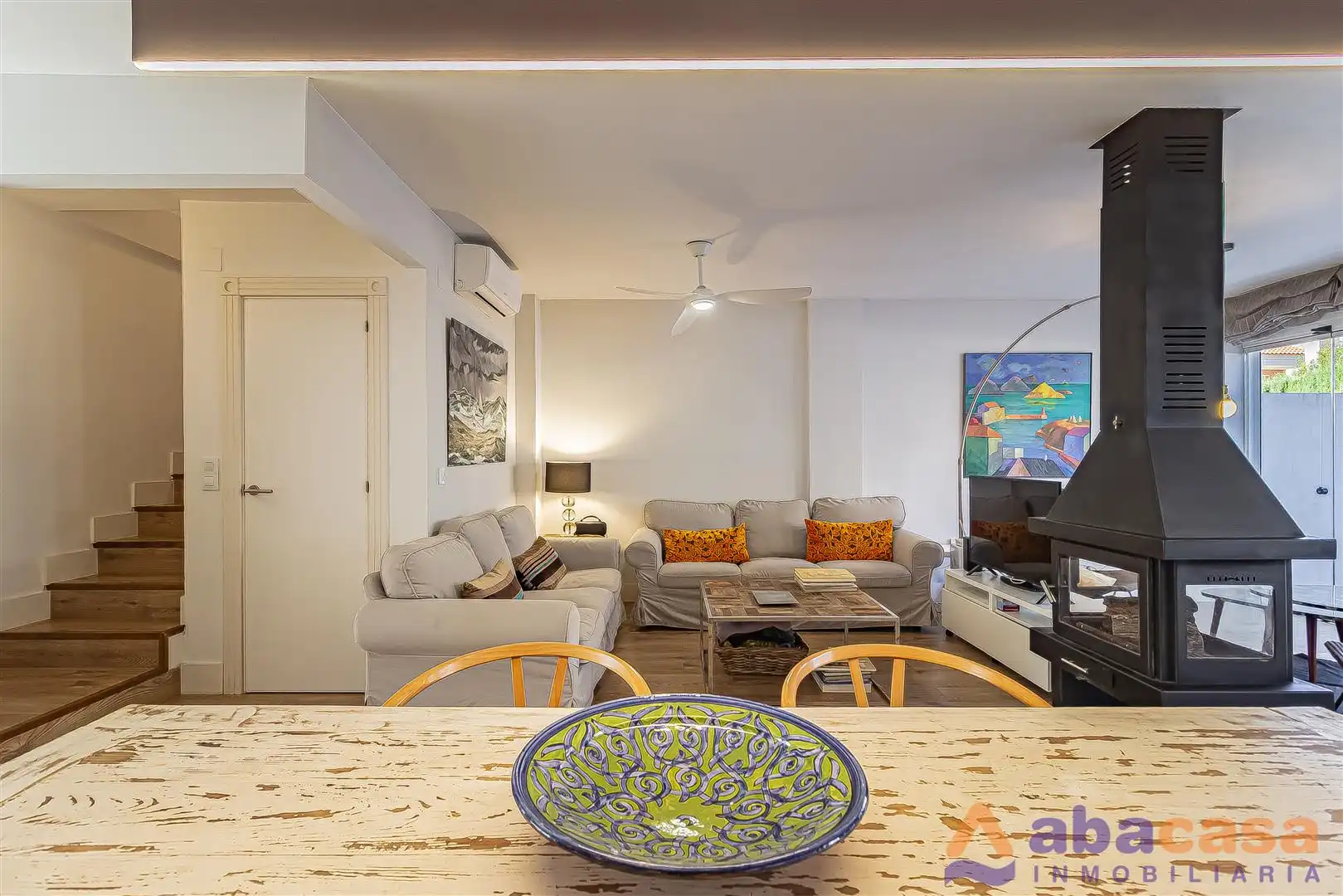 Sala de estar de Casa adosada en venta en Cartagena con Aire acondicionado, Jardín privado y Parquet