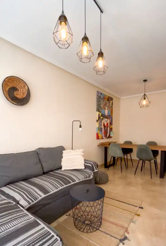 Sala d'estar de Apartament en venda en Dénia amb Aire condicionat i Terrassa