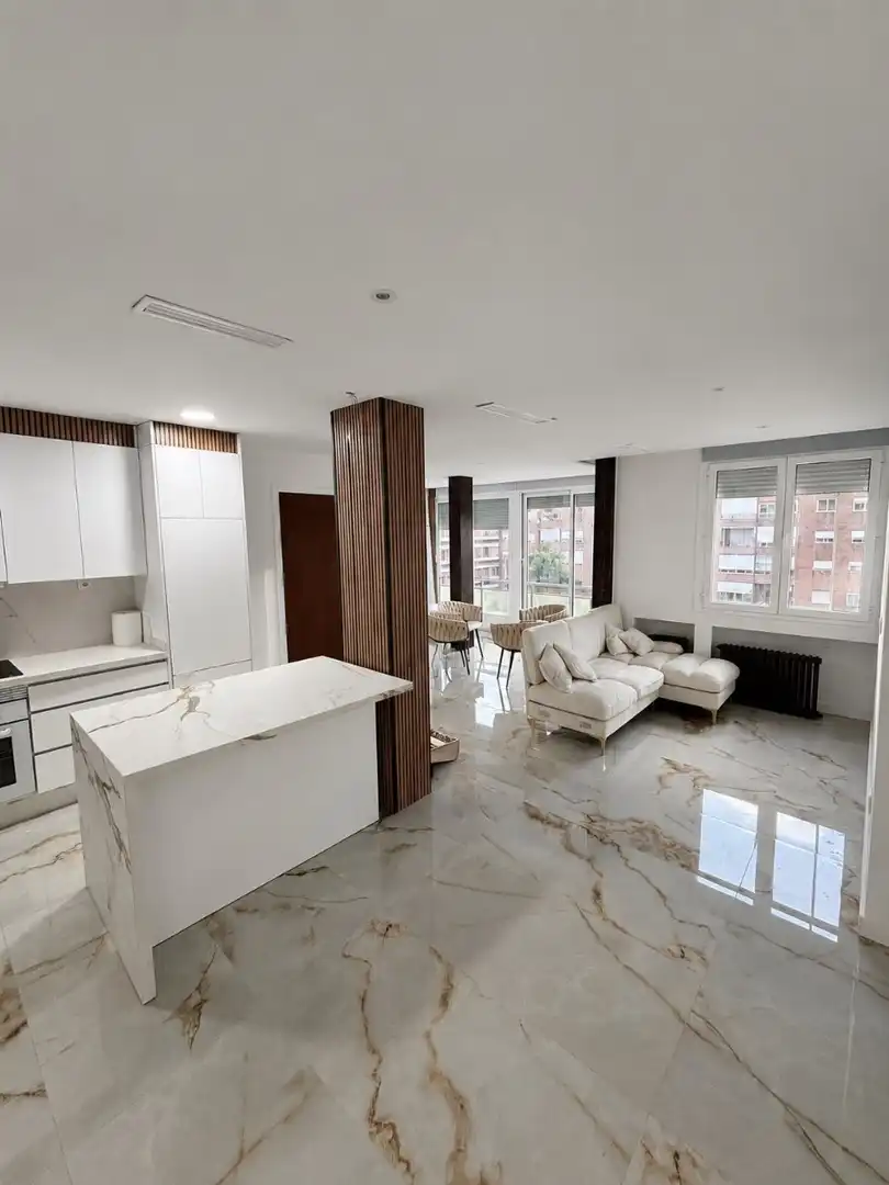 Sala d'estar de Apartament de lloguer en Murcia amb Aire condicionat, Moblat i Rentadora