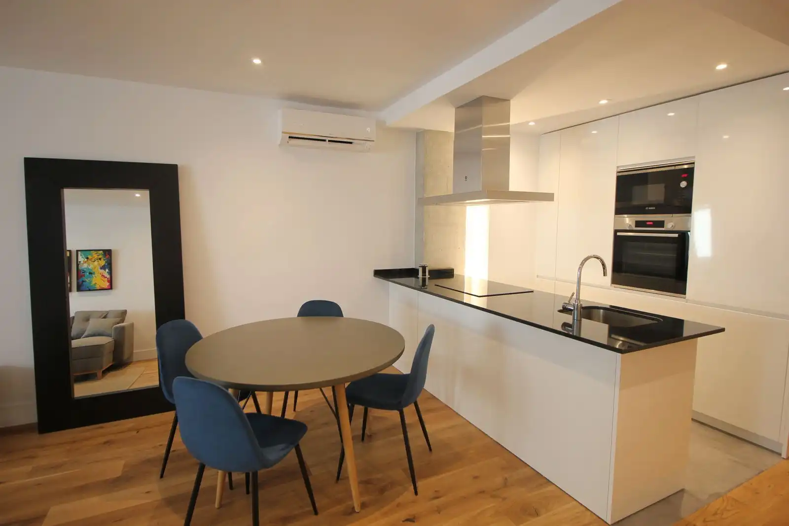Cocina de Piso de alquiler en Madrid con Aire acondicionado, Calefacción y Parquet