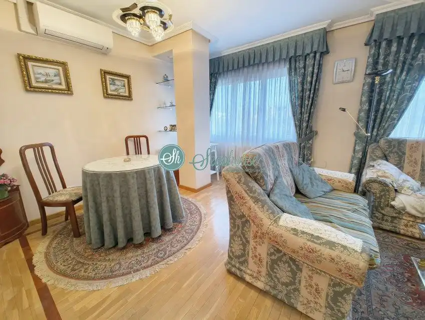 Sala d'estar de Pis en venda en Segovia amb Aire condicionat, Calefacció i Parquet