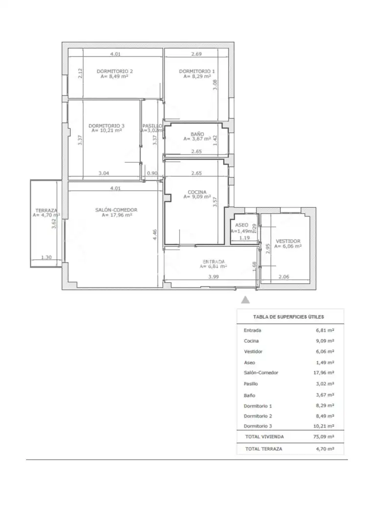 Piso en venta en Madrid con Calefacción, Parquet y Terraza