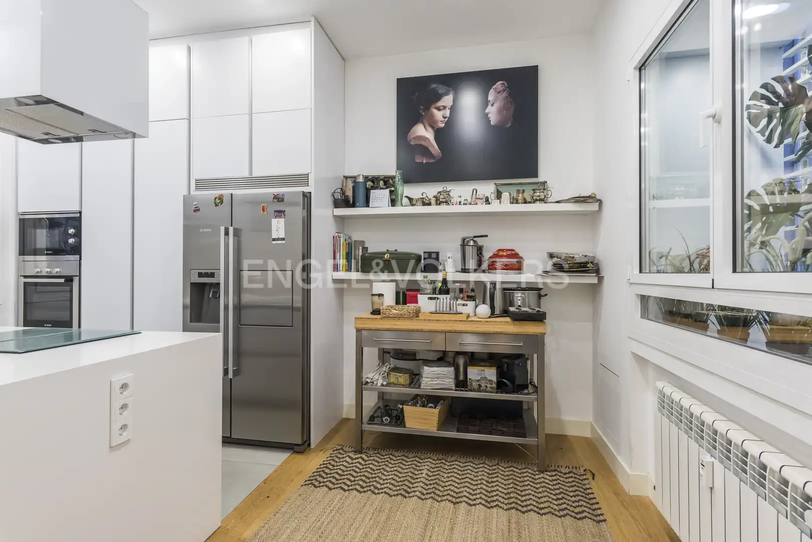 Cuina de Apartament de lloguer en Madrid amb Aire condicionat, Calefacció i Parquet