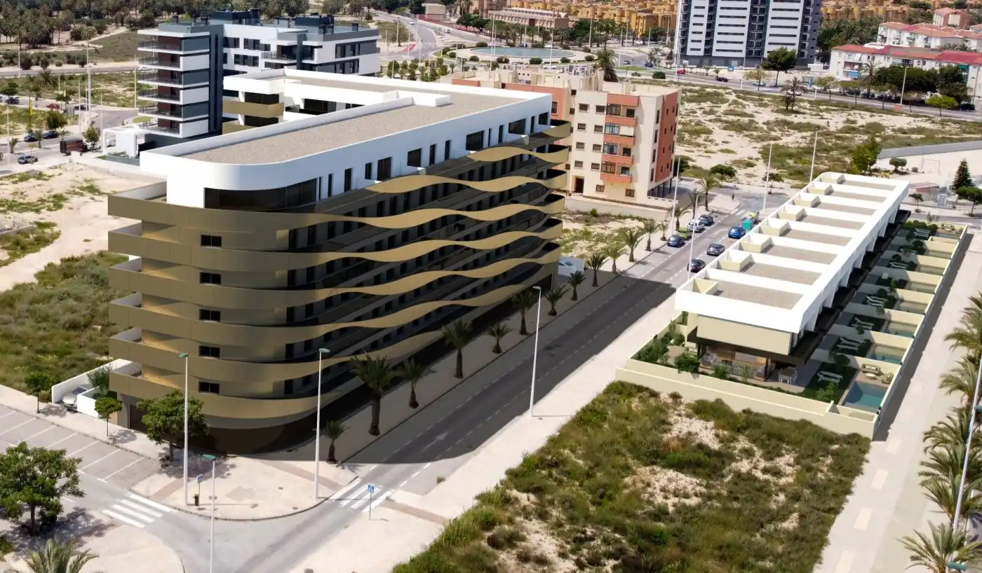 Vista exterior de Piso en venta en Elche / Elx con Aire acondicionado, Calefacción y Terraza