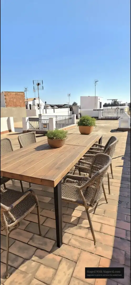 Terraza de Casa adosada en venta en Alcolea del Río con Alarma